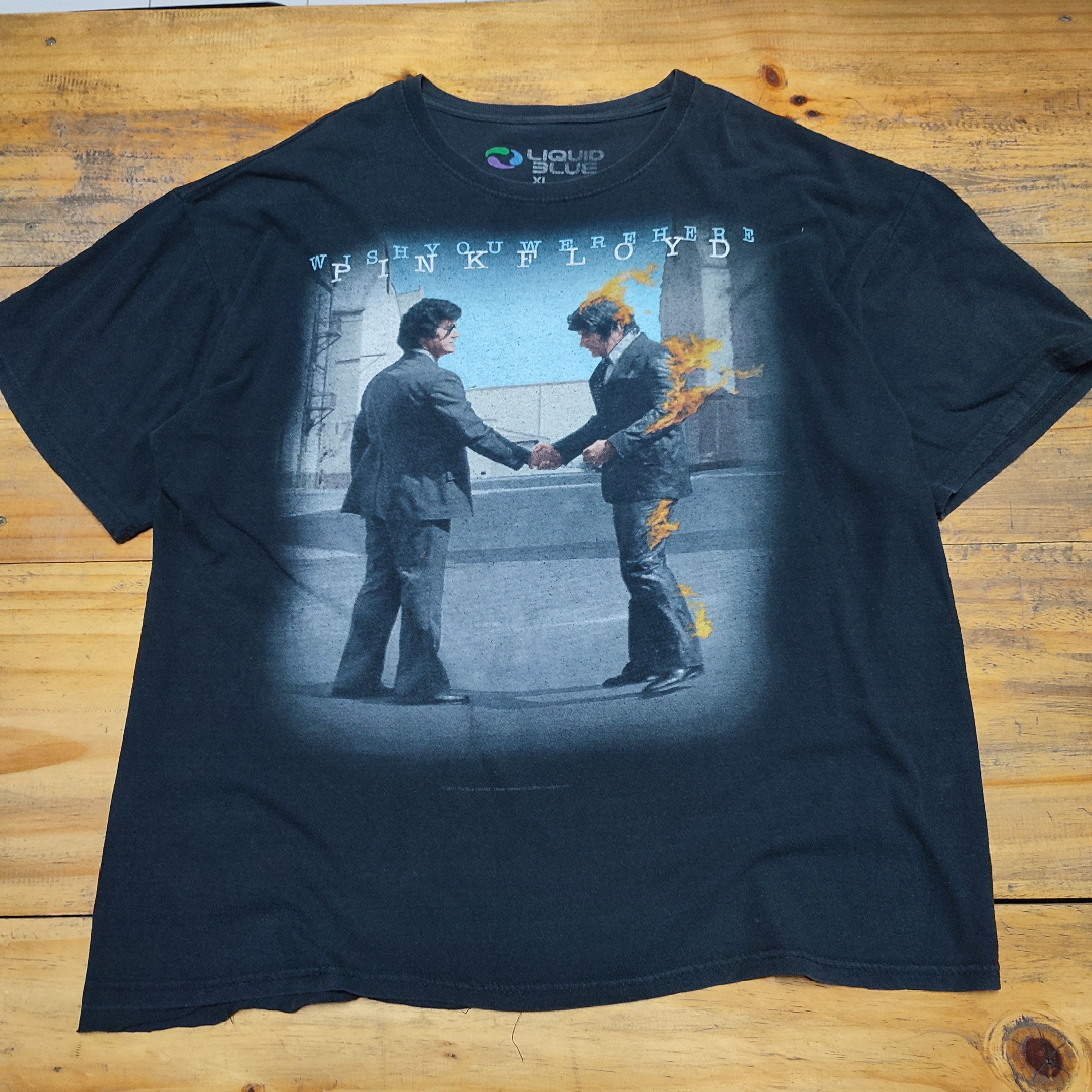 Band Tees × Liquid Blue × Vintage PINKFLOYD LIQUID BLUE T SHIRT Size US XL / EU 56 / 4 - 2 Thumbnail