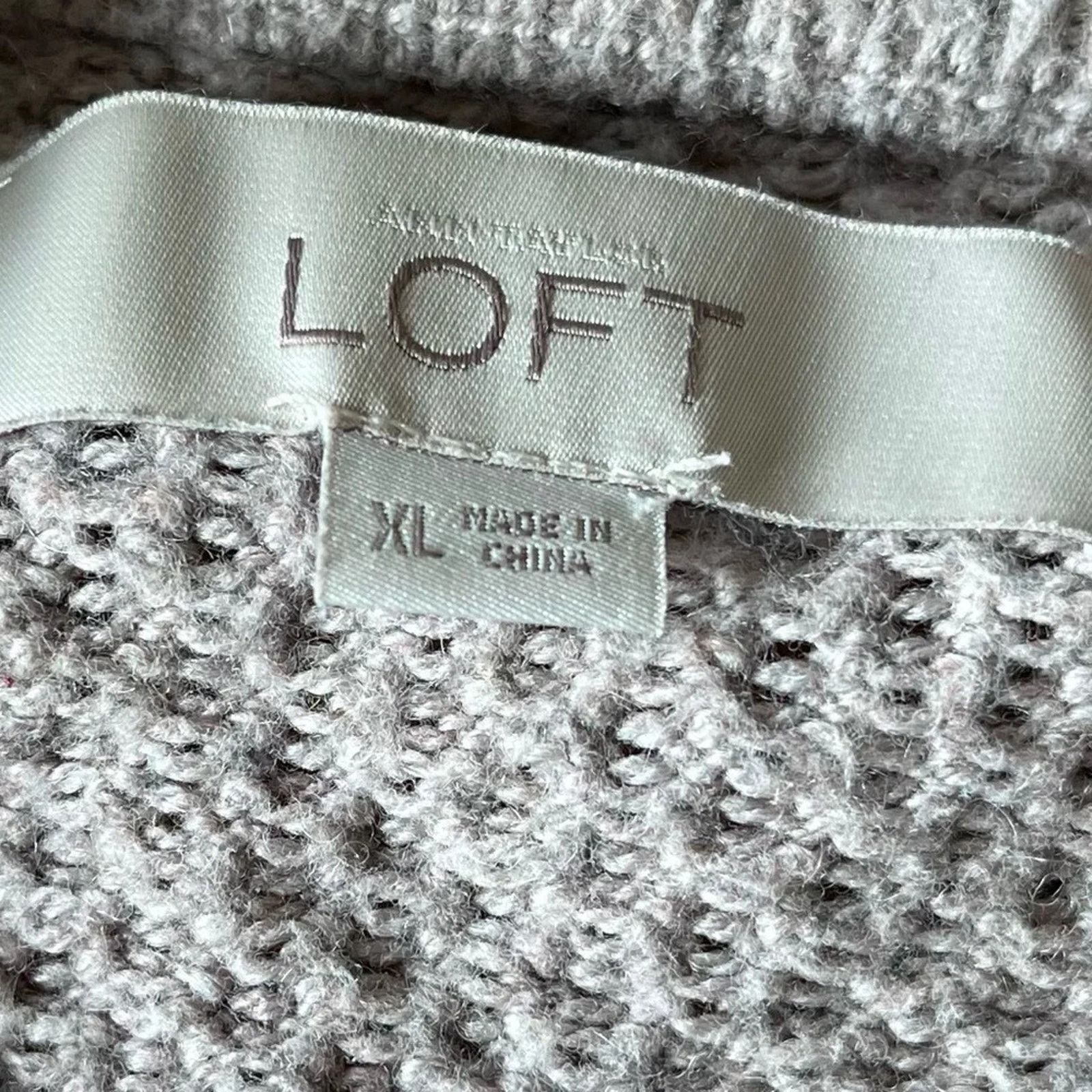 Loft Ann Taylor Loft long sleeved TAN sweater, size XL Size XL / US 12-14 / IT 48-50 - 3 Thumbnail