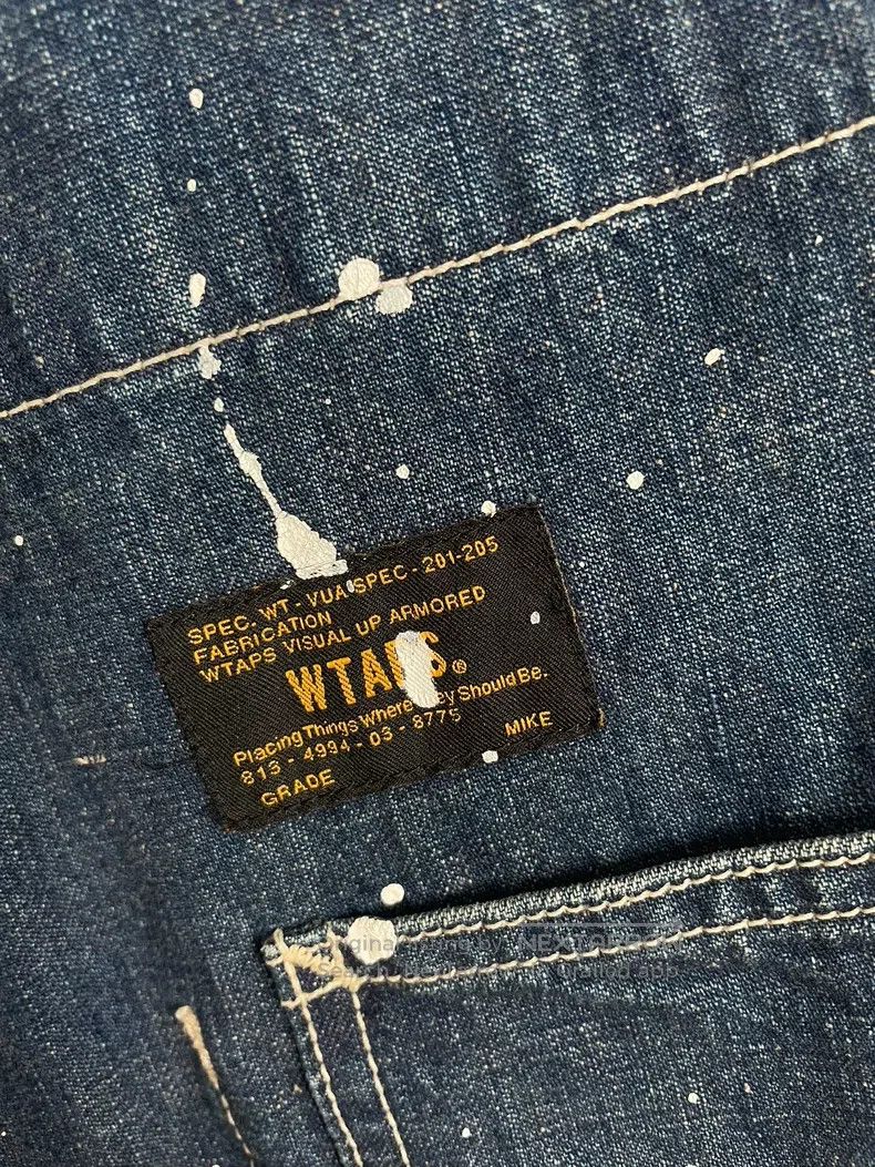 Wtaps Wtaps A denim jacket with ink splashes and denim Size US M / EU 48-50 / 2 - 5 Thumbnail