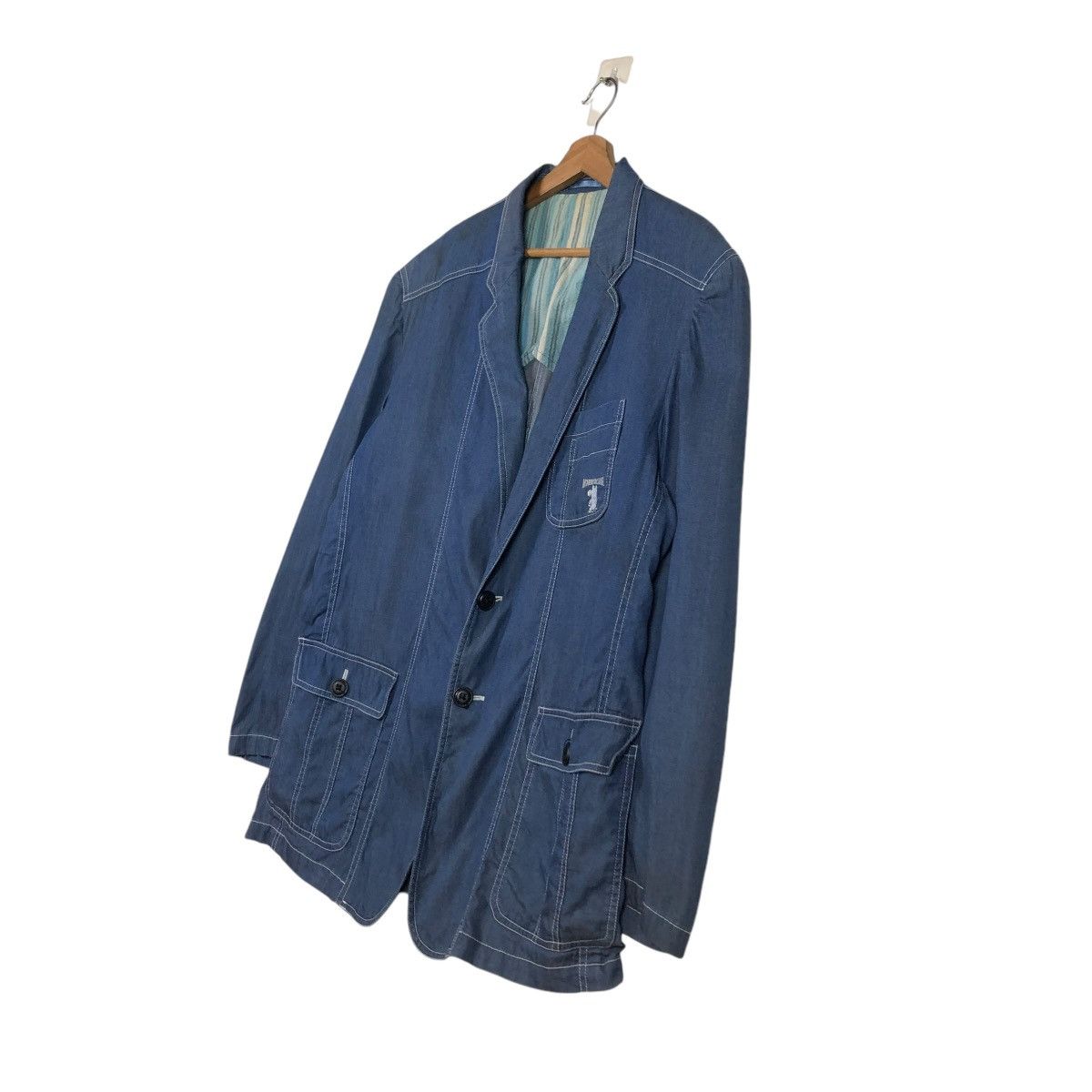 Japanese Brand 🔥VINTAGE DENIM CHORE WORKER JACKET MONTEREY& CARMEL KAPITAL Size US L / EU 52-54 / 3 - 4 Thumbnail