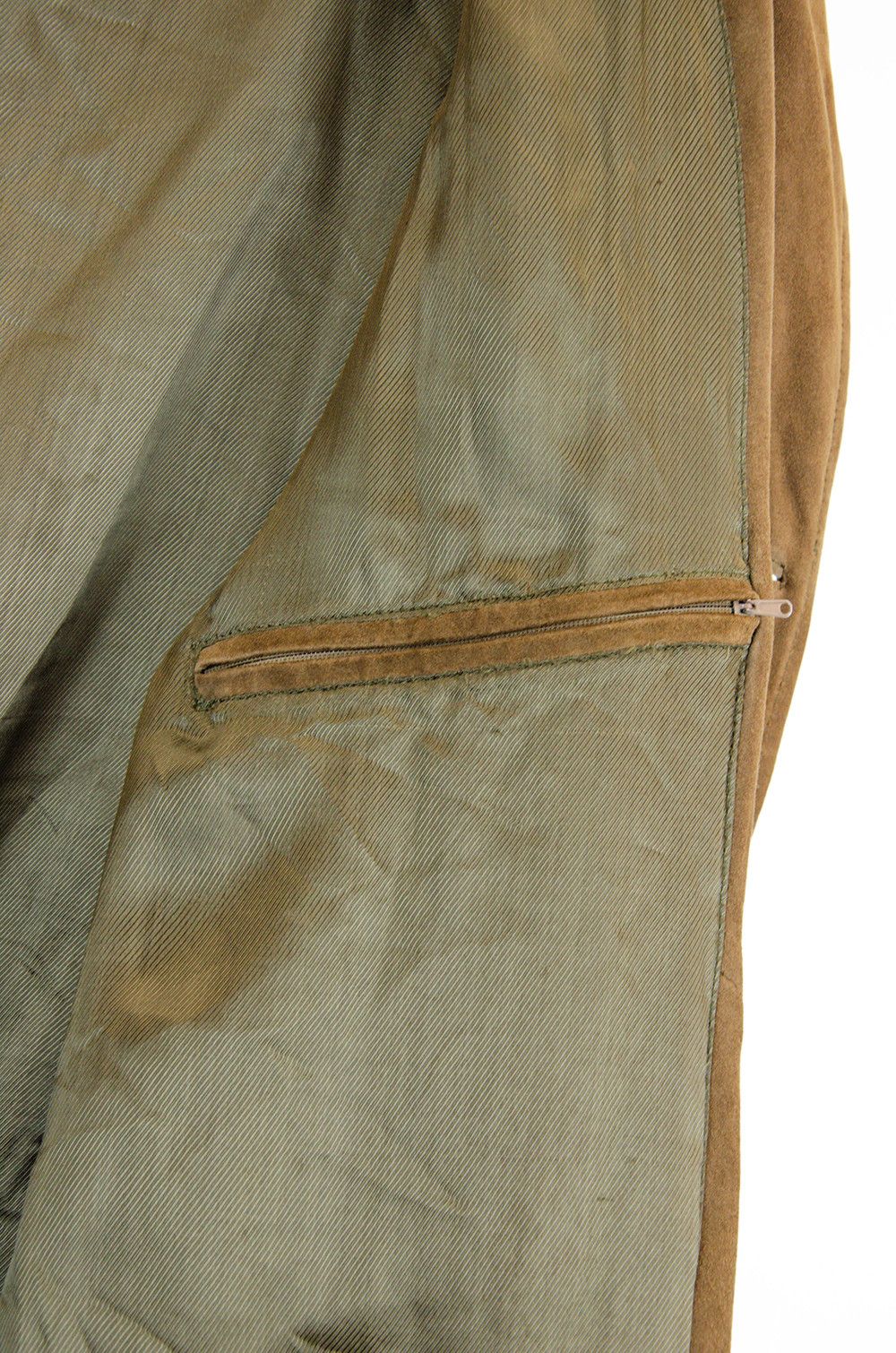 Leonardo Vintage Suede Leather Car Coat Brown EU 52