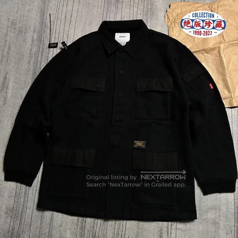 Wtaps Wtaps Batik Washed Four-Pocket Fleece Cotton Jacket Size US M / EU 48-50 / 2 - 1 Thumbnail