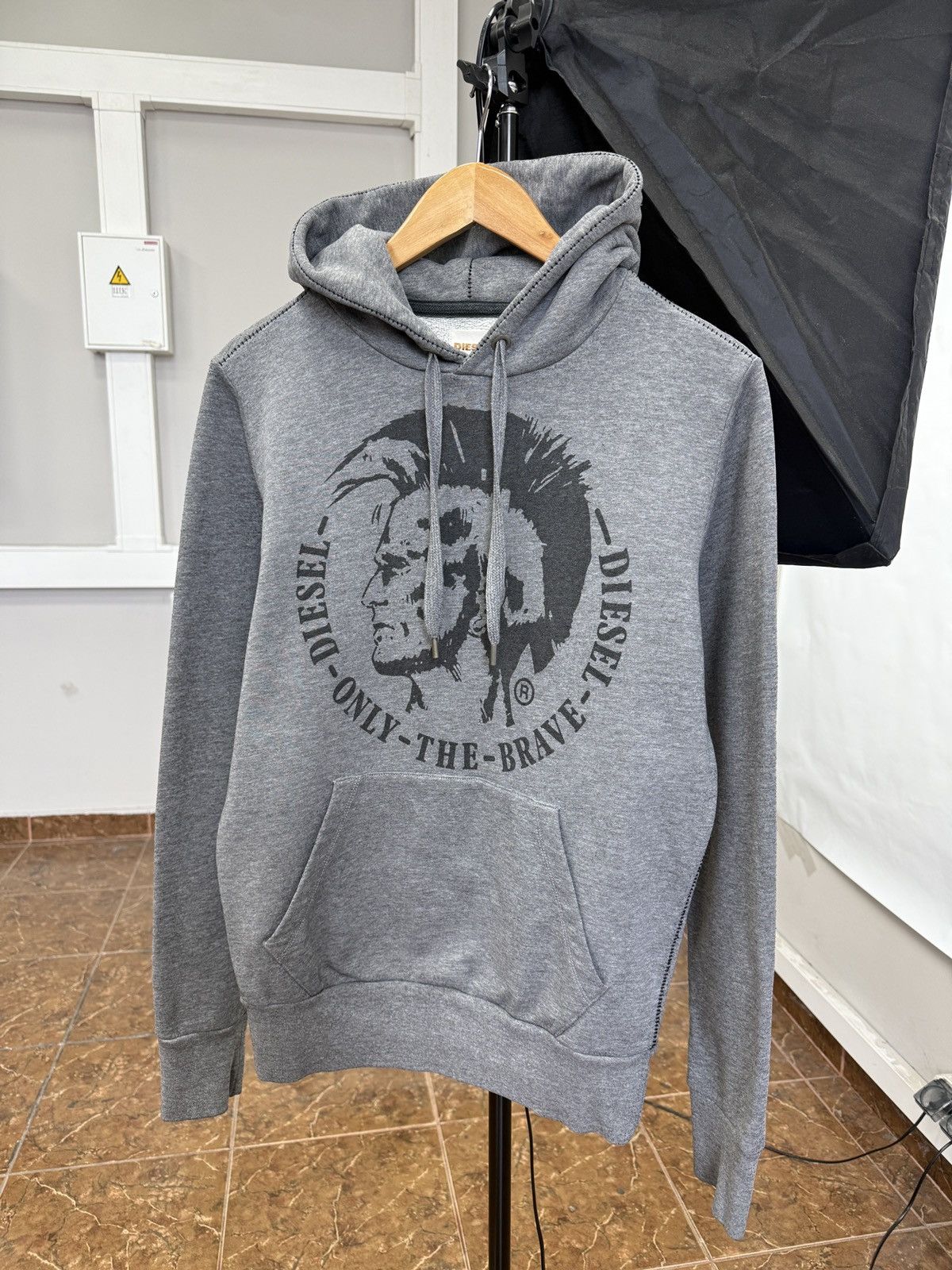 🇺🇸 Vintage Y2K Diesel Punk Hoodie Retro Rare Hype Opium Style