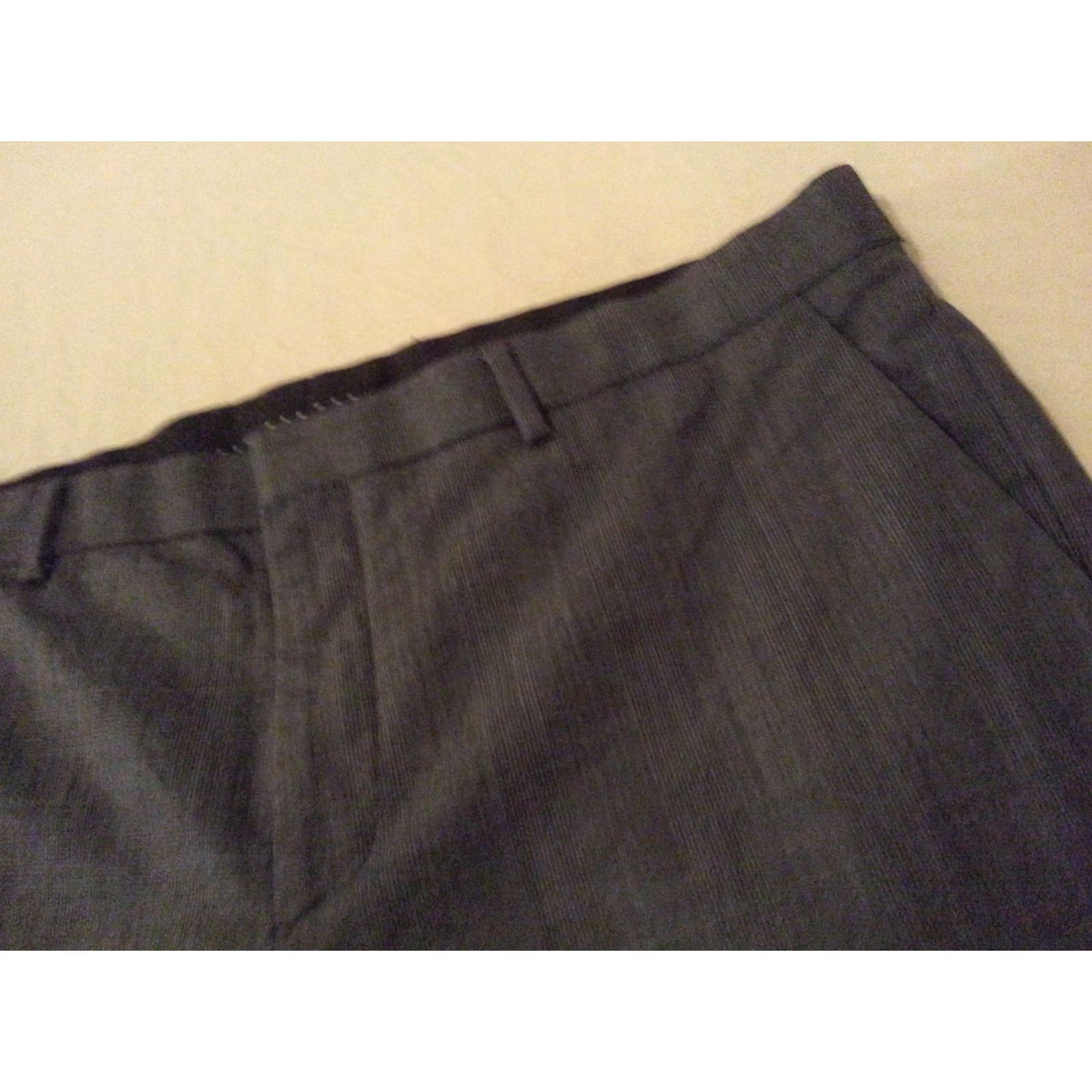 Express Express Dress Mens 36 Gray Khaki Pants 36x30 Slack Chino Trouser Size US 36 / EU 52 - 4 Thumbnail