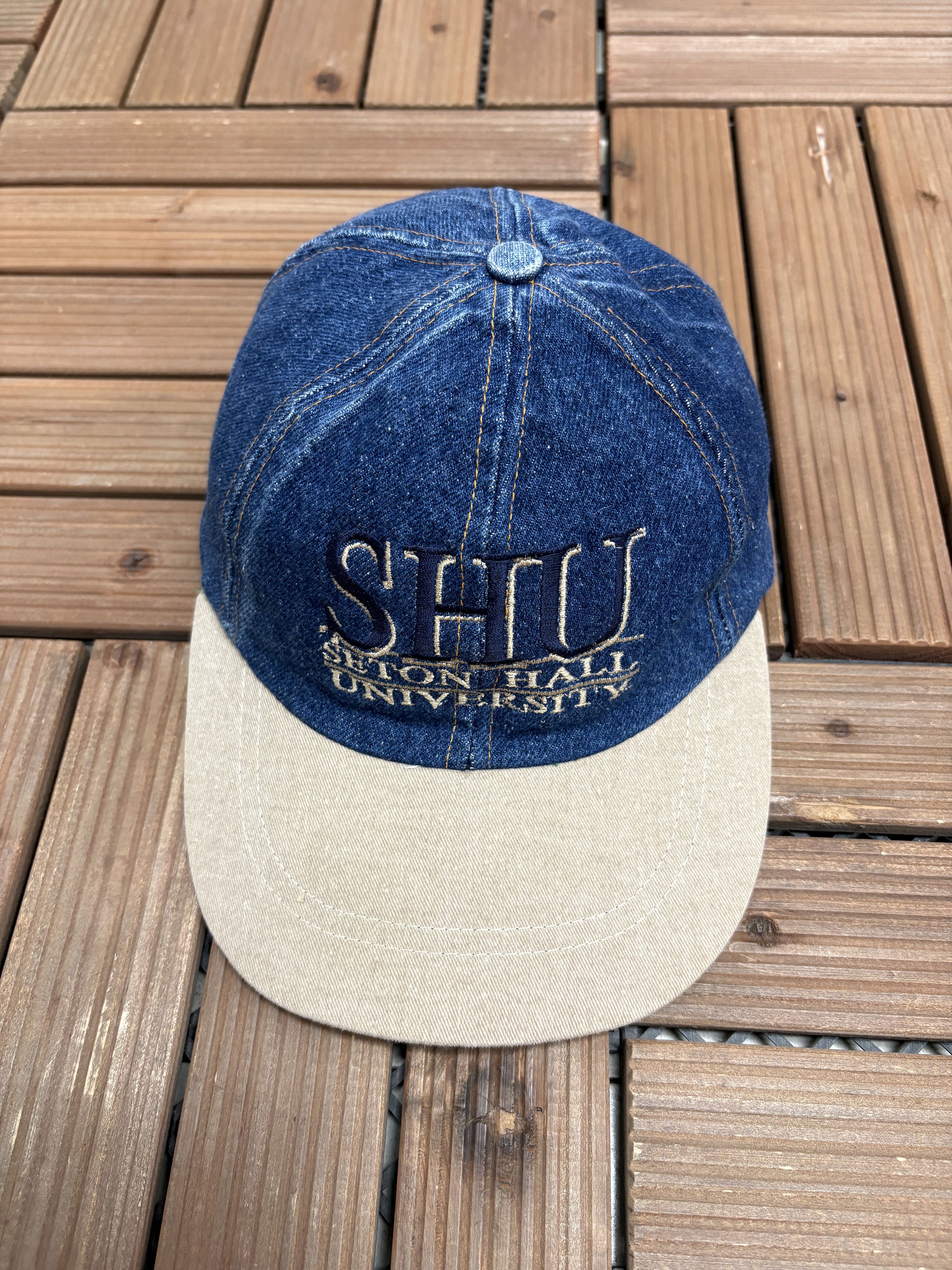 Vintage Seton Hall Pirates Vintage Metal Clasp Blue Hat Cap Size ONE SIZE - 2 Thumbnail