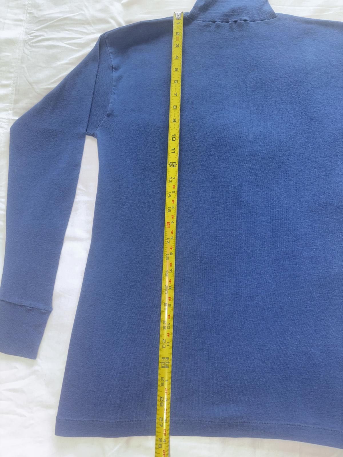 Hanes Vintage Permanent Press Turtle Neck Long Sleeve Shirt - Blue Size L / US 10 / IT 46 - 5 Thumbnail
