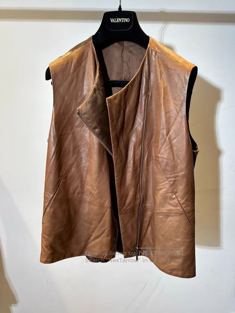 Brunello Cucinelli Brunello Cucinelli Leather Vest Size US S / EU 44-46 / 1 - 1 Thumbnail