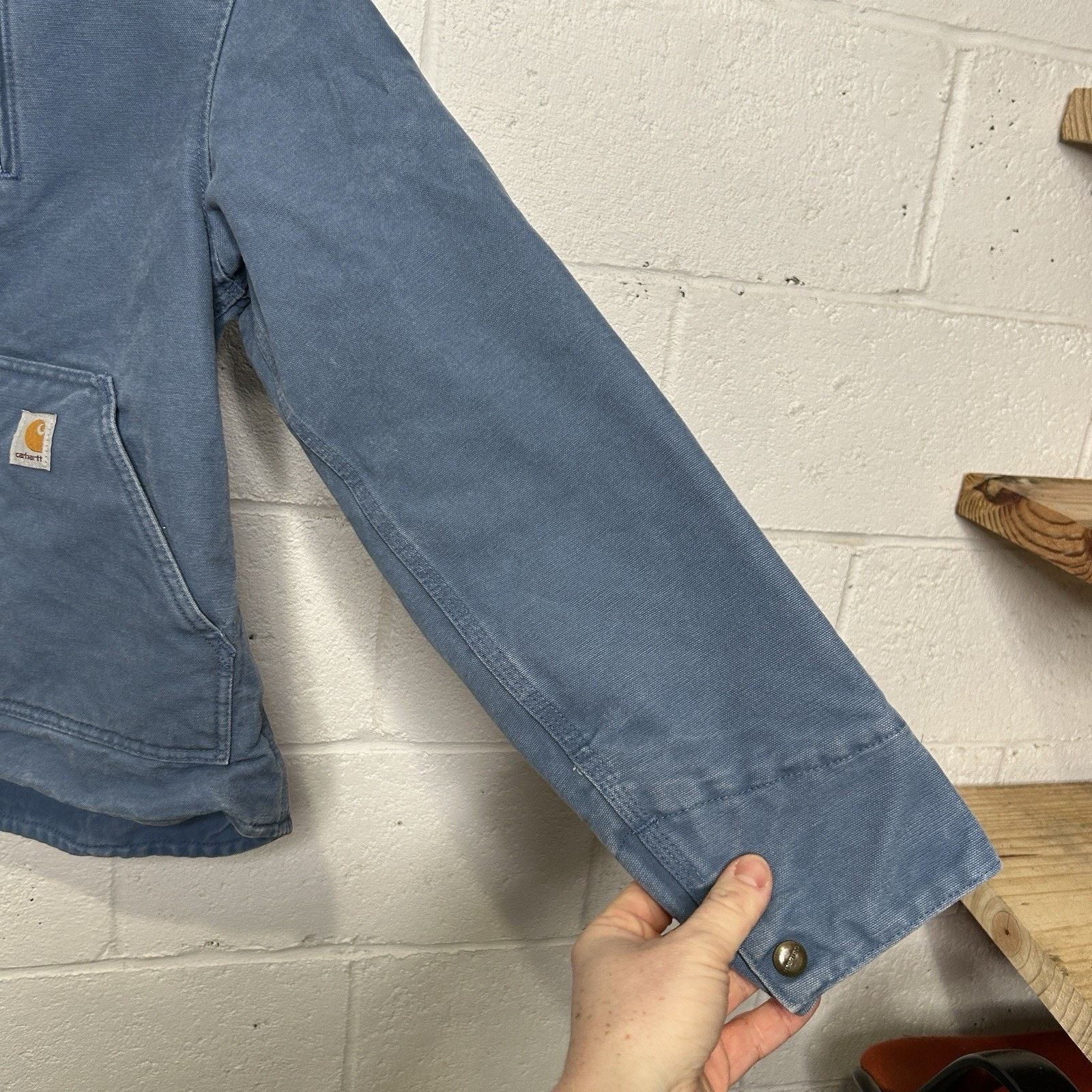 Carhartt Carhartt Sherpa-Lined Canyon Jacket “French Blue” WJ022 FHB Size S / US 4 / IT 40 - 7 Thumbnail