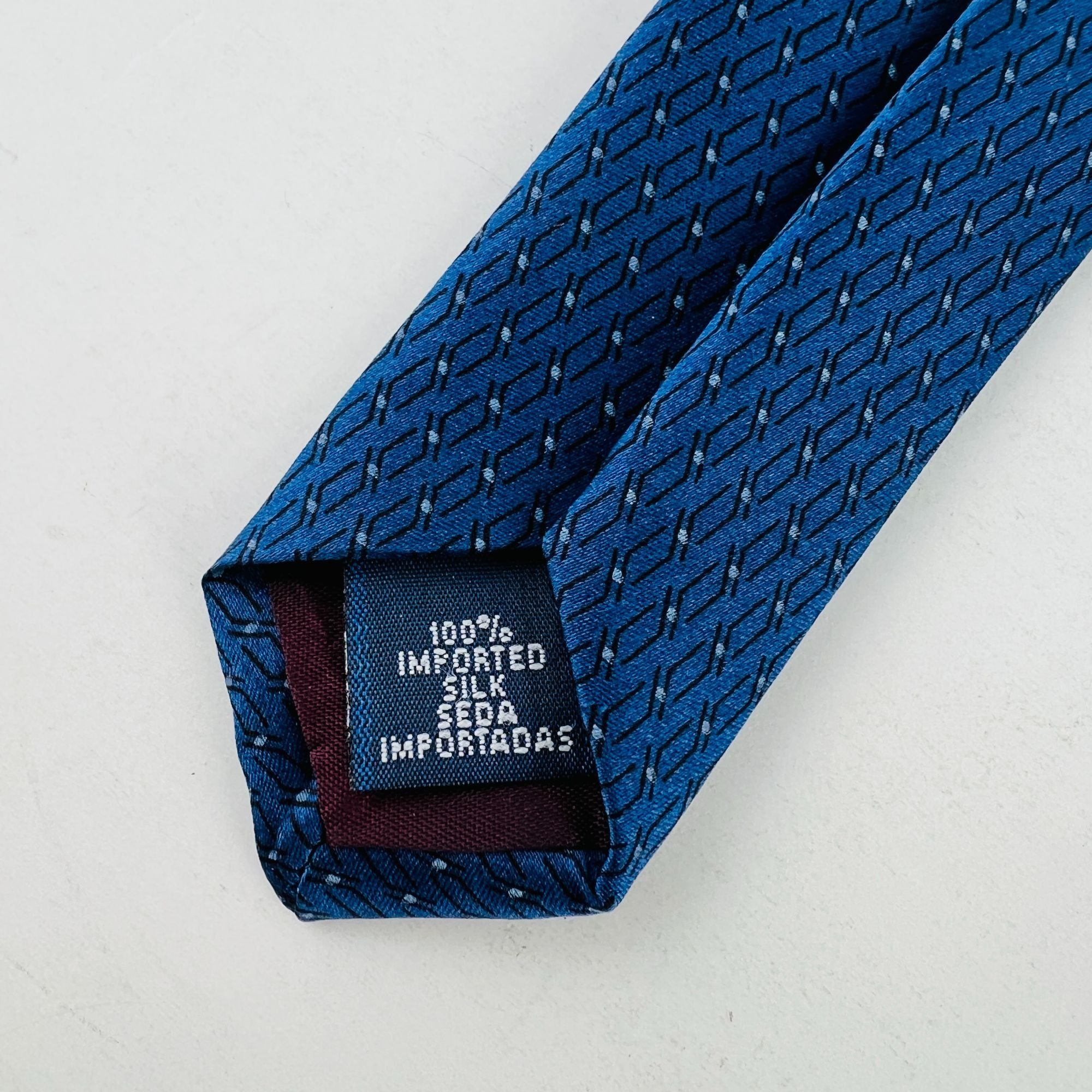 Designer Zylos Gold George Machado Blue Dots Necktie Tie 100% Silk NW Size ONE SIZE - 6 Thumbnail