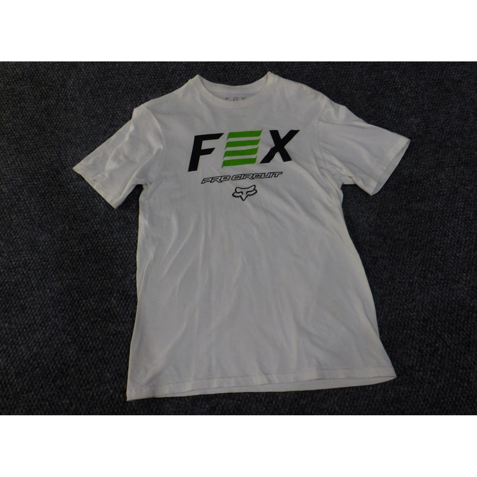 Fox Racing Fox Racing T-Shirt Mens Small White Pro Circuit Motocross Graphic Short Sleeve Crew Neck Size US S / EU 44-46 / 1 - 2 Thumbnail