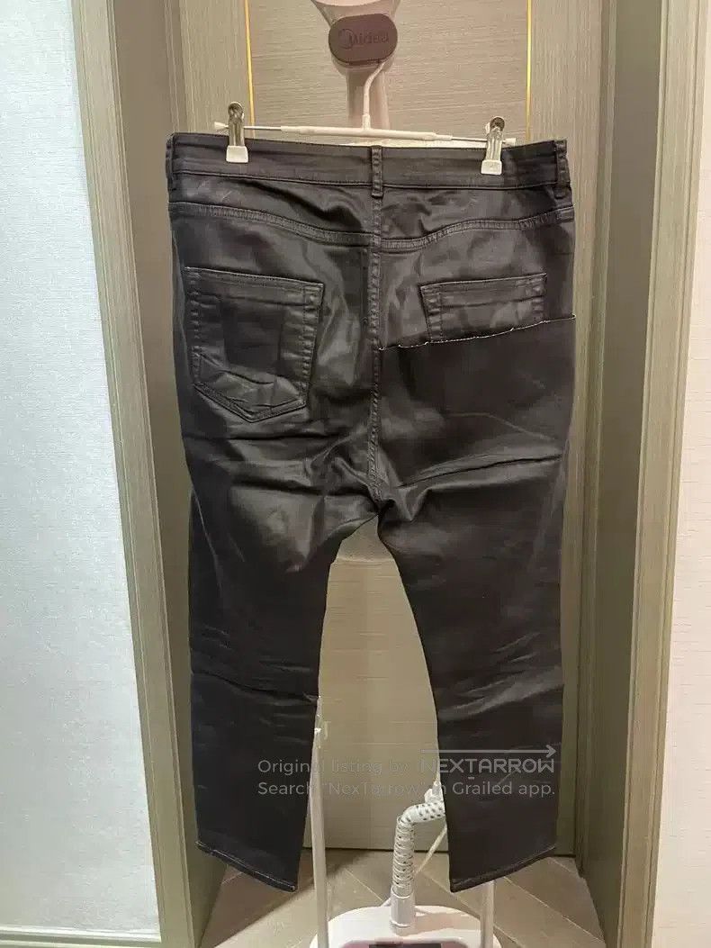 Rick Owens Rick Owens Denim stitching coated cropped feet pants. Size US 33 - 4 Thumbnail