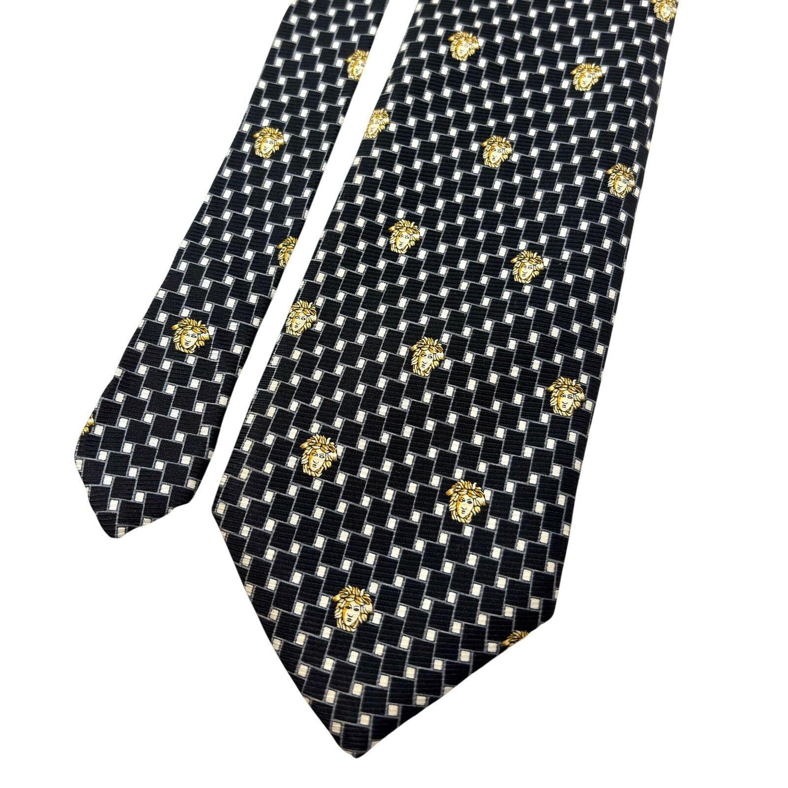 Versace Versace Vintage Medusa Tie Size ONE SIZE - 3 Thumbnail