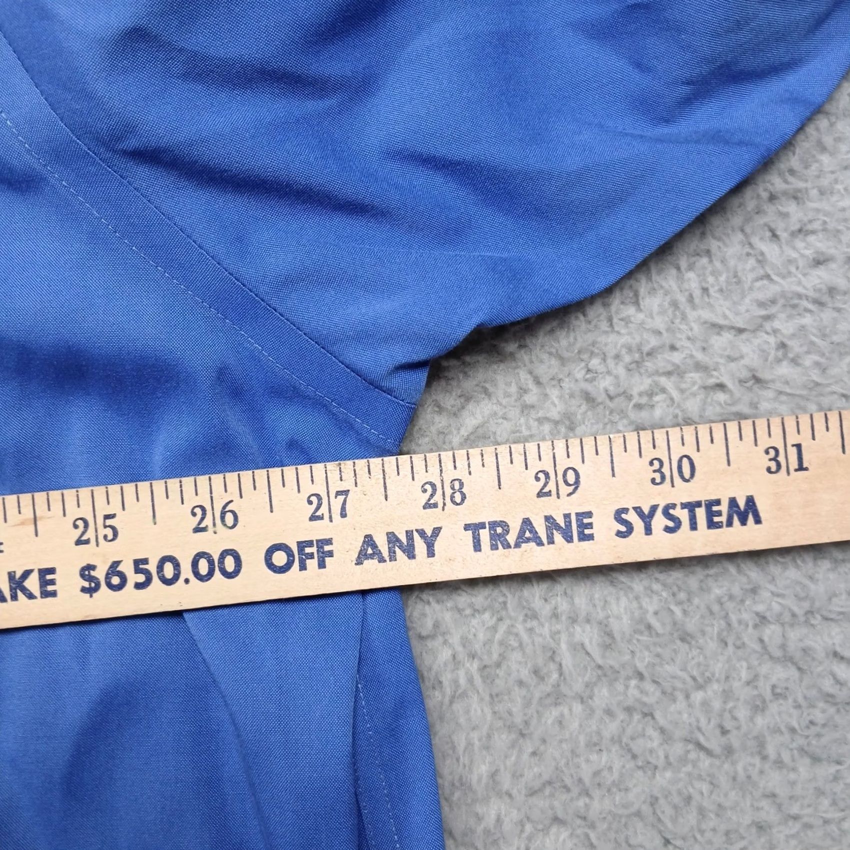 Jos. A. Bank Jos A Bank Traveler Dress Shirt Mens 18.5 35 Blue 100% Cotton Wrinkle Free Classic Fit Long Sleeve Button-Down Chest Pocket Size 48R - 6 Thumbnail