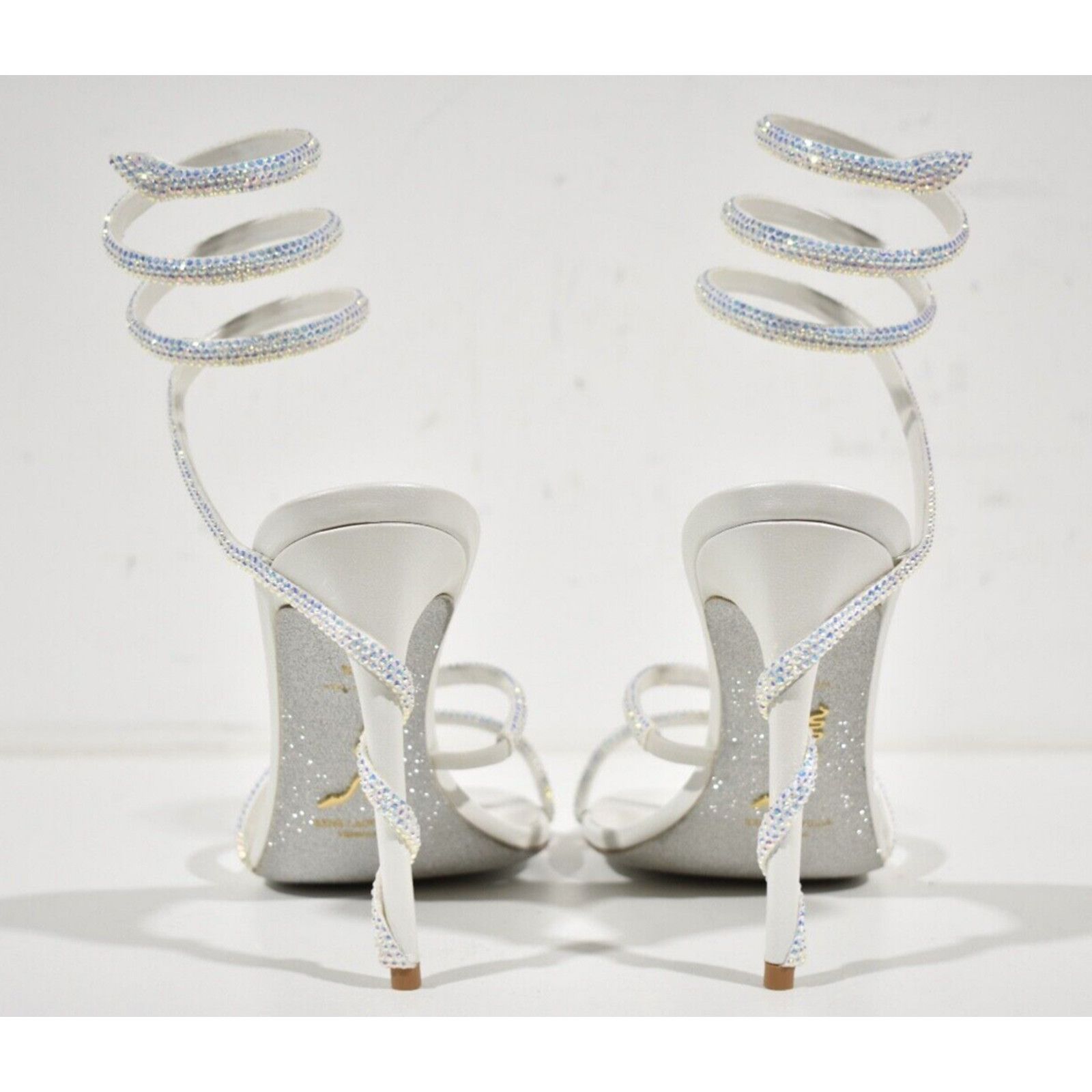 Rene Caovilla Margot Crystal Ankle Wrap Strap Sandal Heel Pump 36 Size US 6 / IT 36 - 11 Thumbnail
