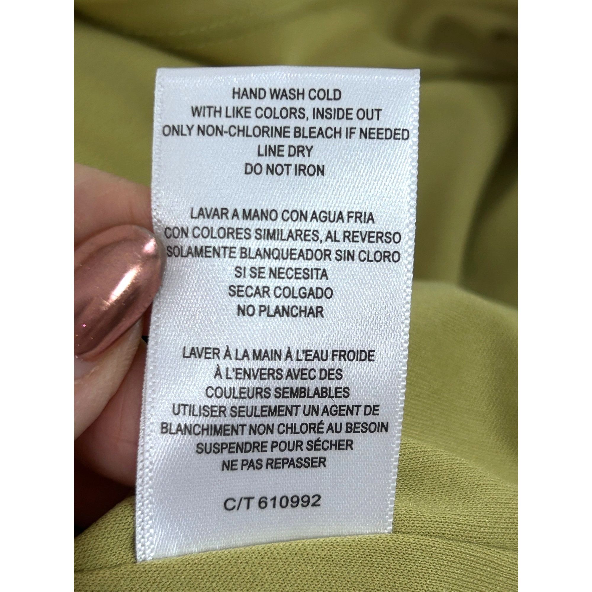 Other Taylor Maxi Dress L Chartreuse Drawstring Halter Sleeveless Size L / US 10 / IT 46 - 8 Thumbnail