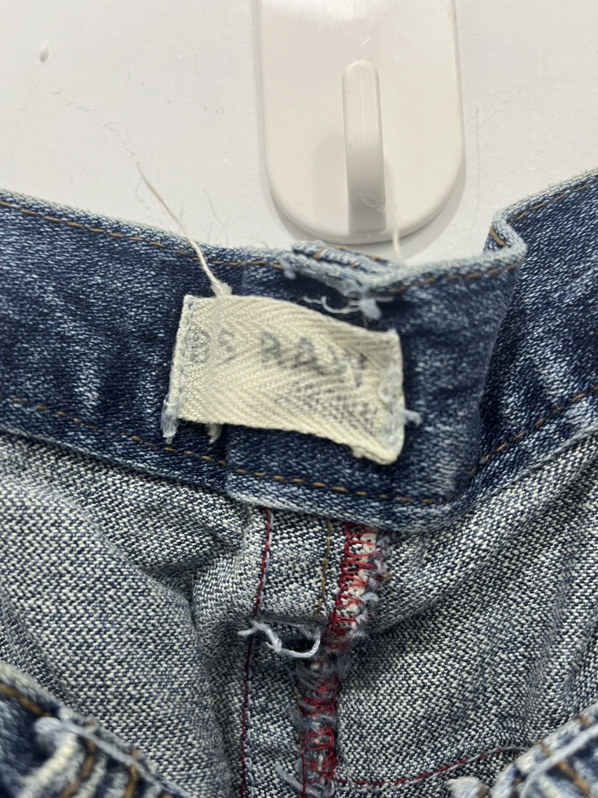 Japanese Brand Japanese Style Adjustable Short Jeans by B-S Raw Size US 33 - 5 Thumbnail
