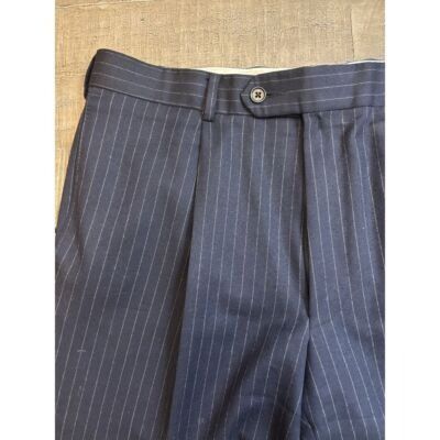 Coppley Designer Men's Pinstripe 2-pc Suit Coppley Navy Business For Size 38R - 11 Thumbnail