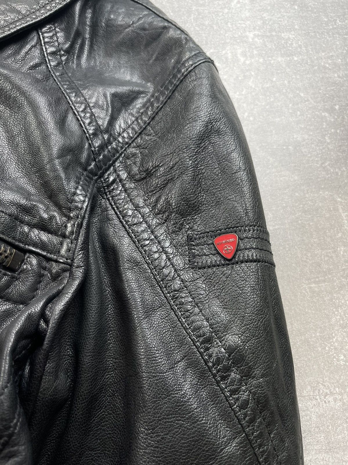 Genuine Leather × Strellson Strellson Leather Zip Biker Goal Nappa Taylor Swiss Jacket Size US S / EU 44-46 / 1 - 5 Thumbnail