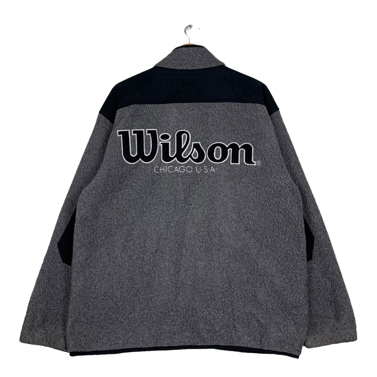 Wilson WILSON Embroidery Big Logo Deep Pile Fleece Jacket #1012-C45 Size US L / EU 52-54 / 3 - 7 Thumbnail