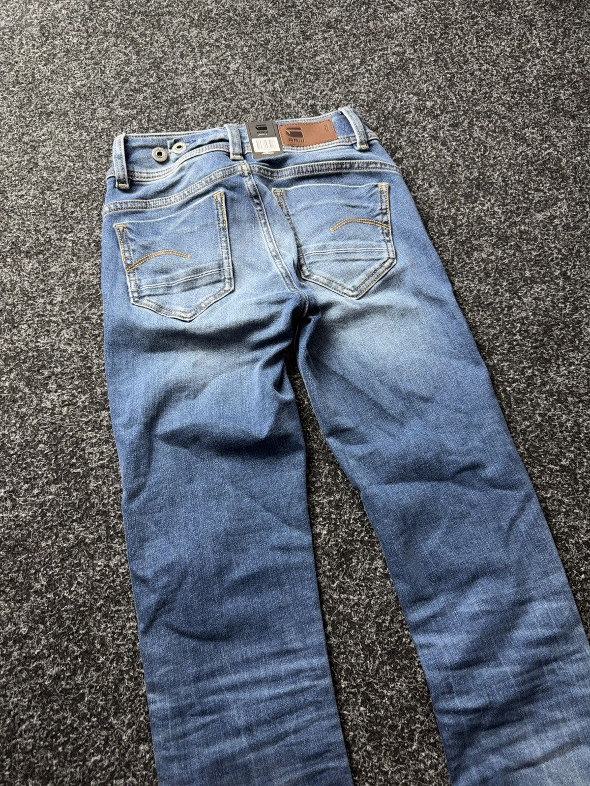 G-Star NWT 00s G-Star RAW Midge Mid Straight Jeans Blue W23 Y2K Size 23" - 14 Thumbnail