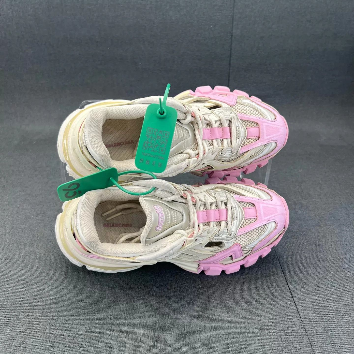 Balenciaga Balenciaga Track 2 White & Pink EU 37 Size US 6.5 / IT 36.5 - 4 Thumbnail