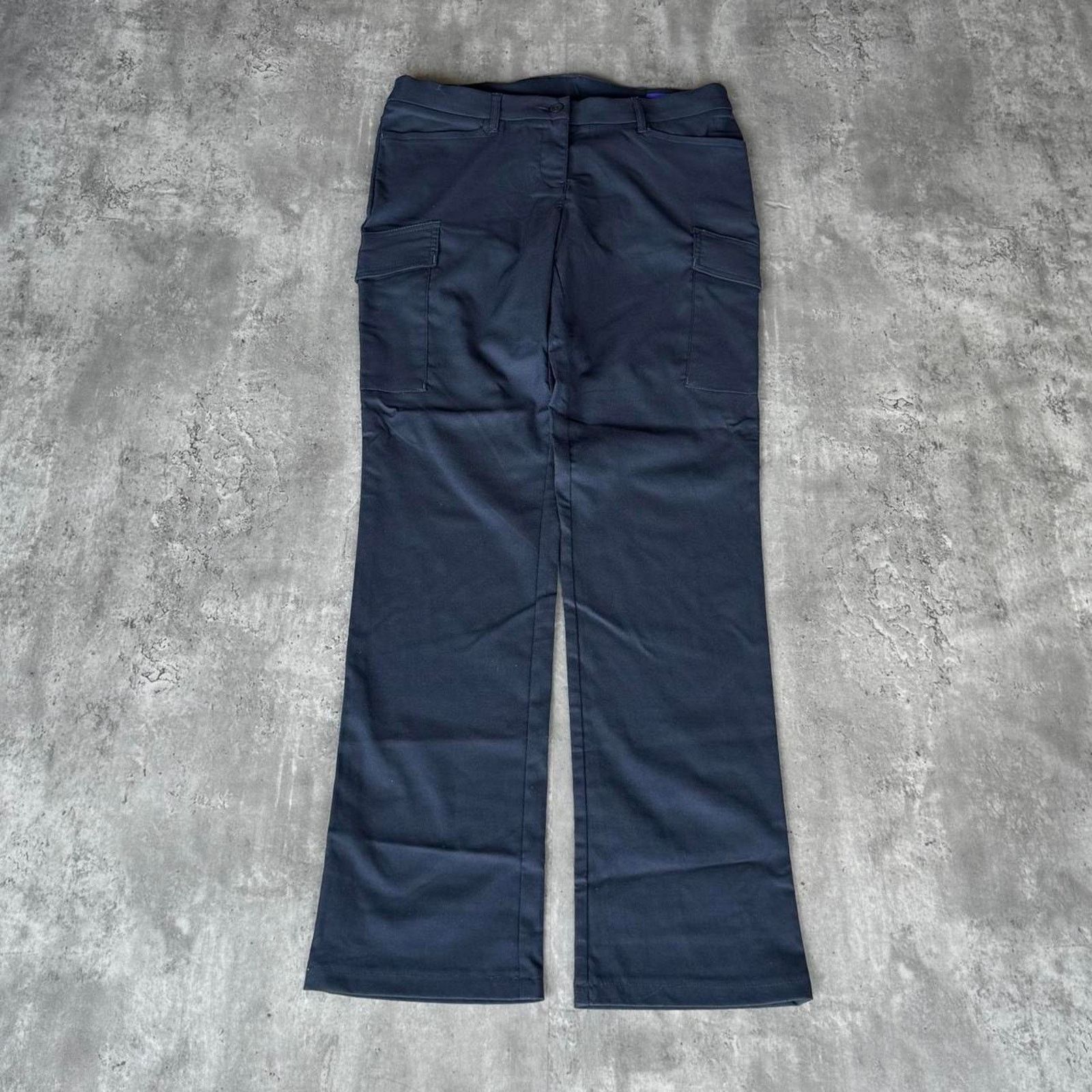 Carhartt × Cintas × Vintage Vintage Y2K Navy Blue Technical Cargo Skater Utility Pants Size US 35 - 1 Thumbnail