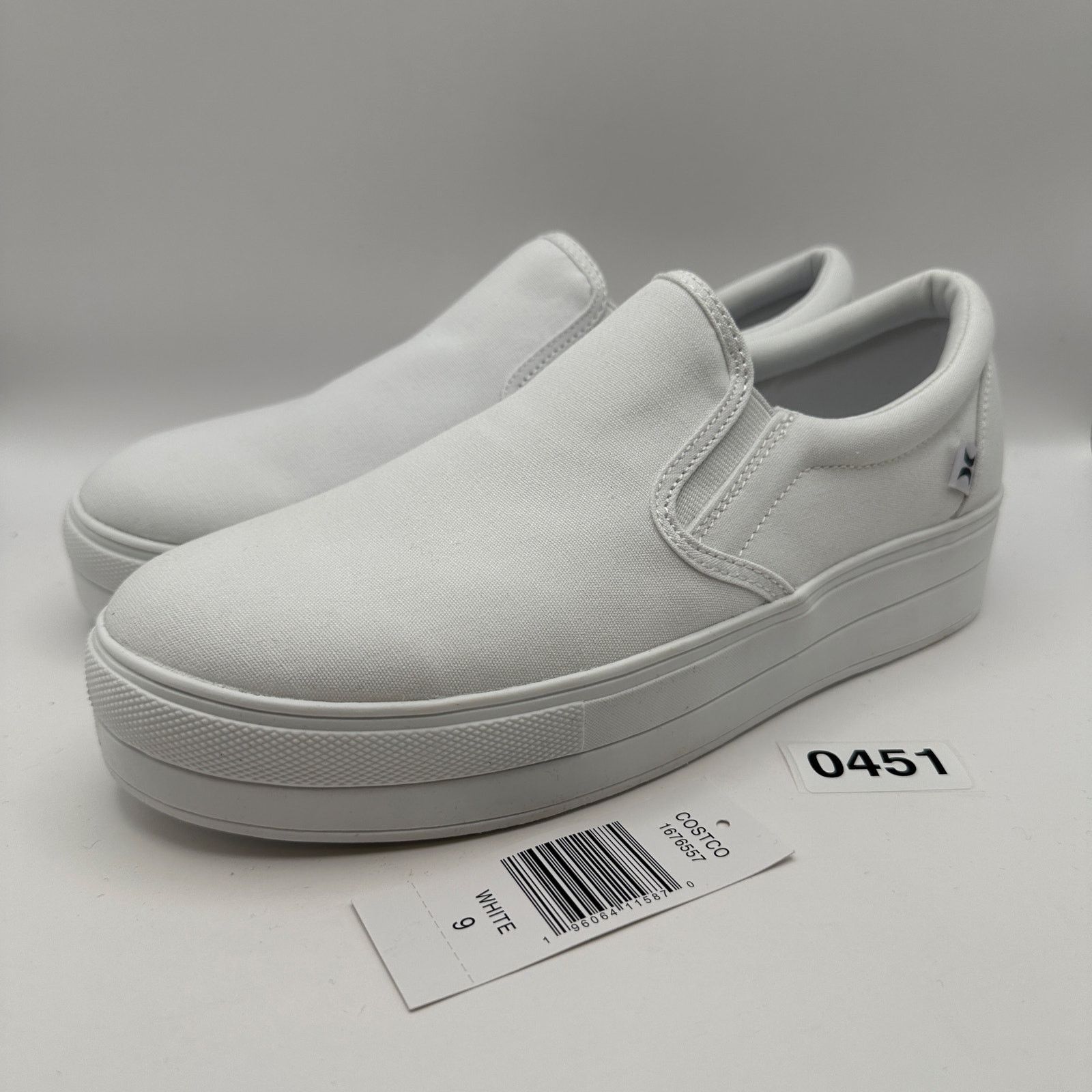 Hurley HURLEY Women's 9 Slip On Platform Triple White Canvas Size US 9 / IT 39 - 1 Thumbnail