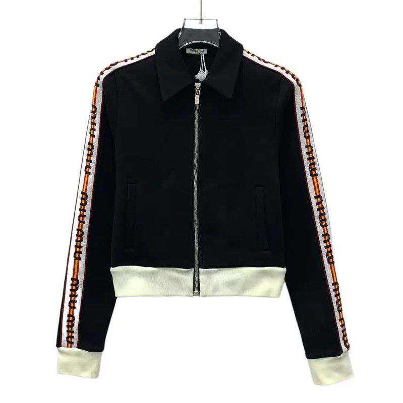 Miu Miu Miu Miu Black Cotton Women's Jacket 0089 Size S / US 4 / IT 40 - 1 Thumbnail