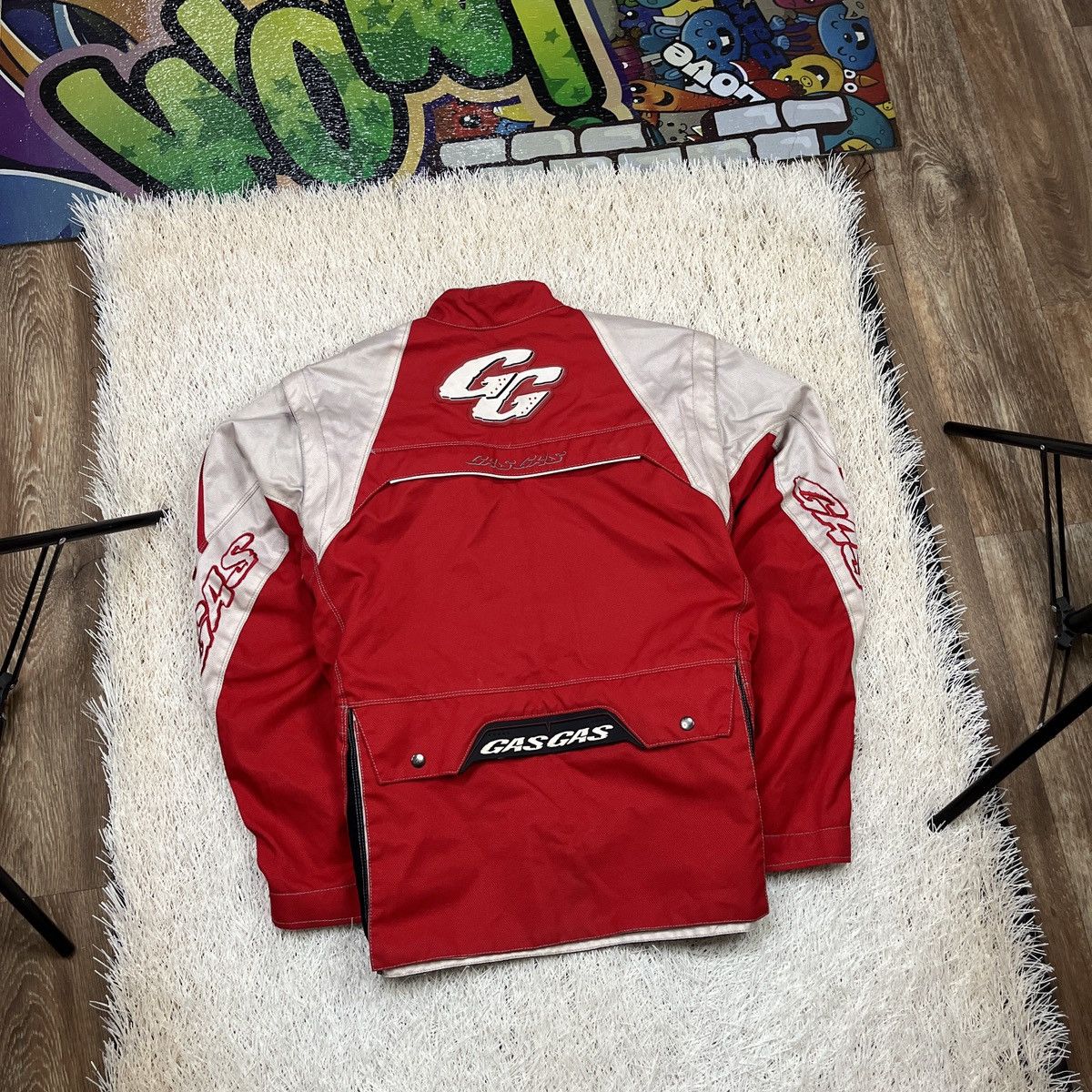 Vintage GasGas Enduro racing jacket MOTO Motocross Bike GAS GG Size US L / EU 52-54 / 3 - 2 Thumbnail