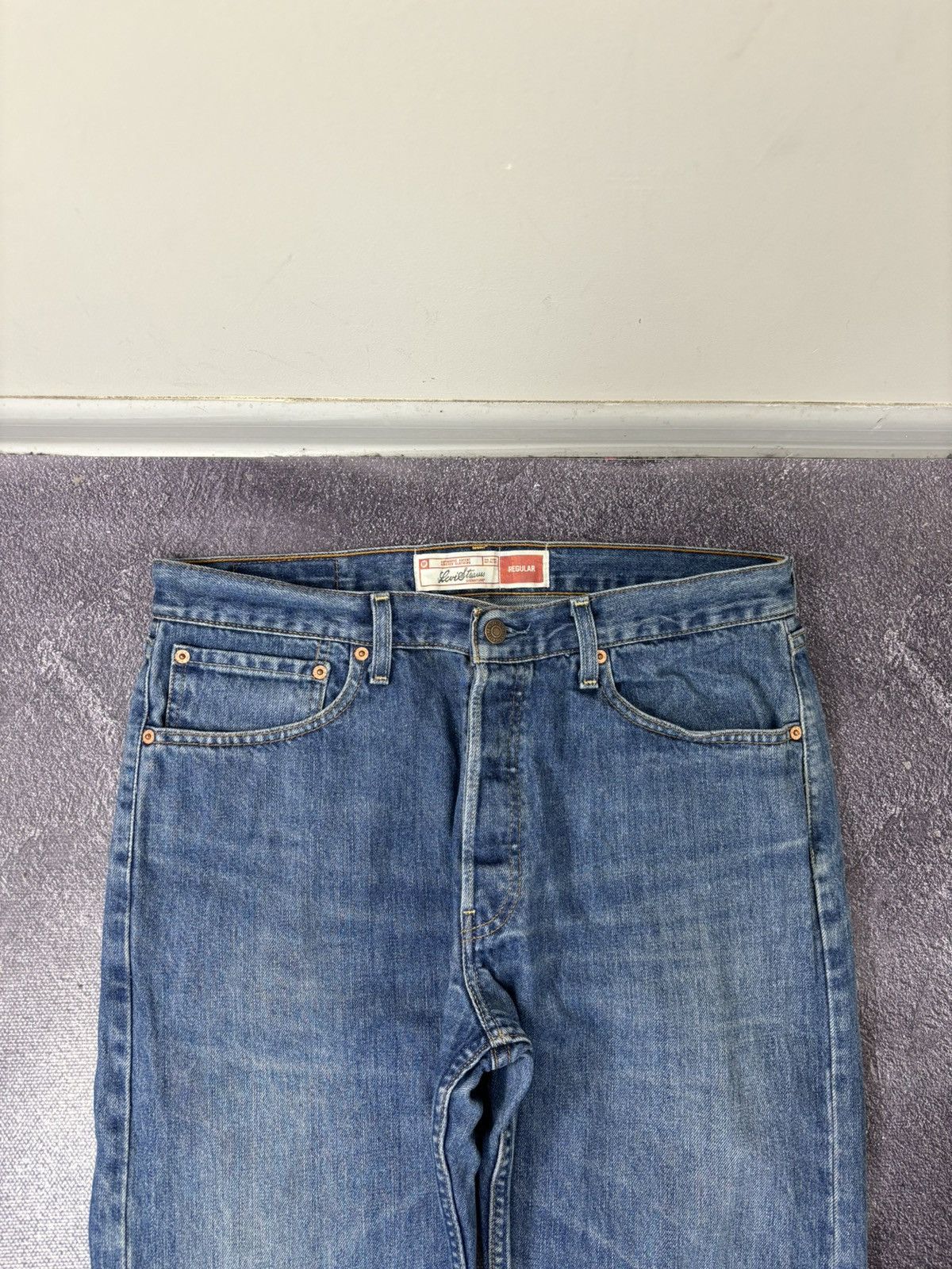 Levi's Vintage Levi’s Signature USA Hype Blue Denim Baggy Jeans Size US 34 / EU 50 - 10 Thumbnail