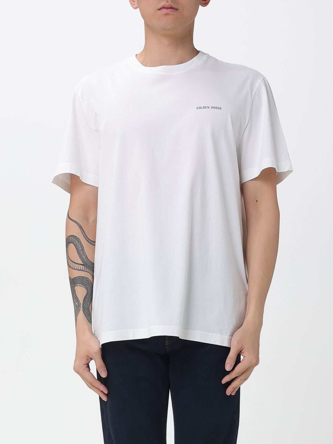 Golden Goose Golden Goose T-Shirt Men White Size US XL / EU 56 / 4 - 1 Thumbnail