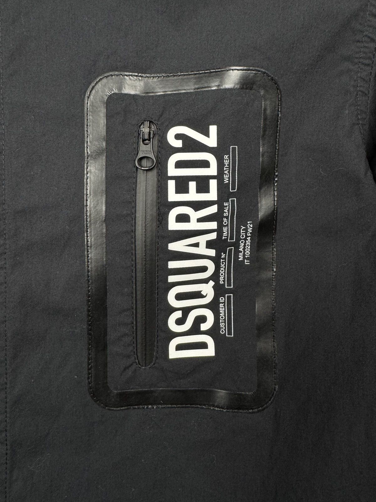 Dsquared2 Dsquared2 Black Junior big logo zip pocket shirt size 14Y Size US XS / EU 42 / 0 - 9 Thumbnail