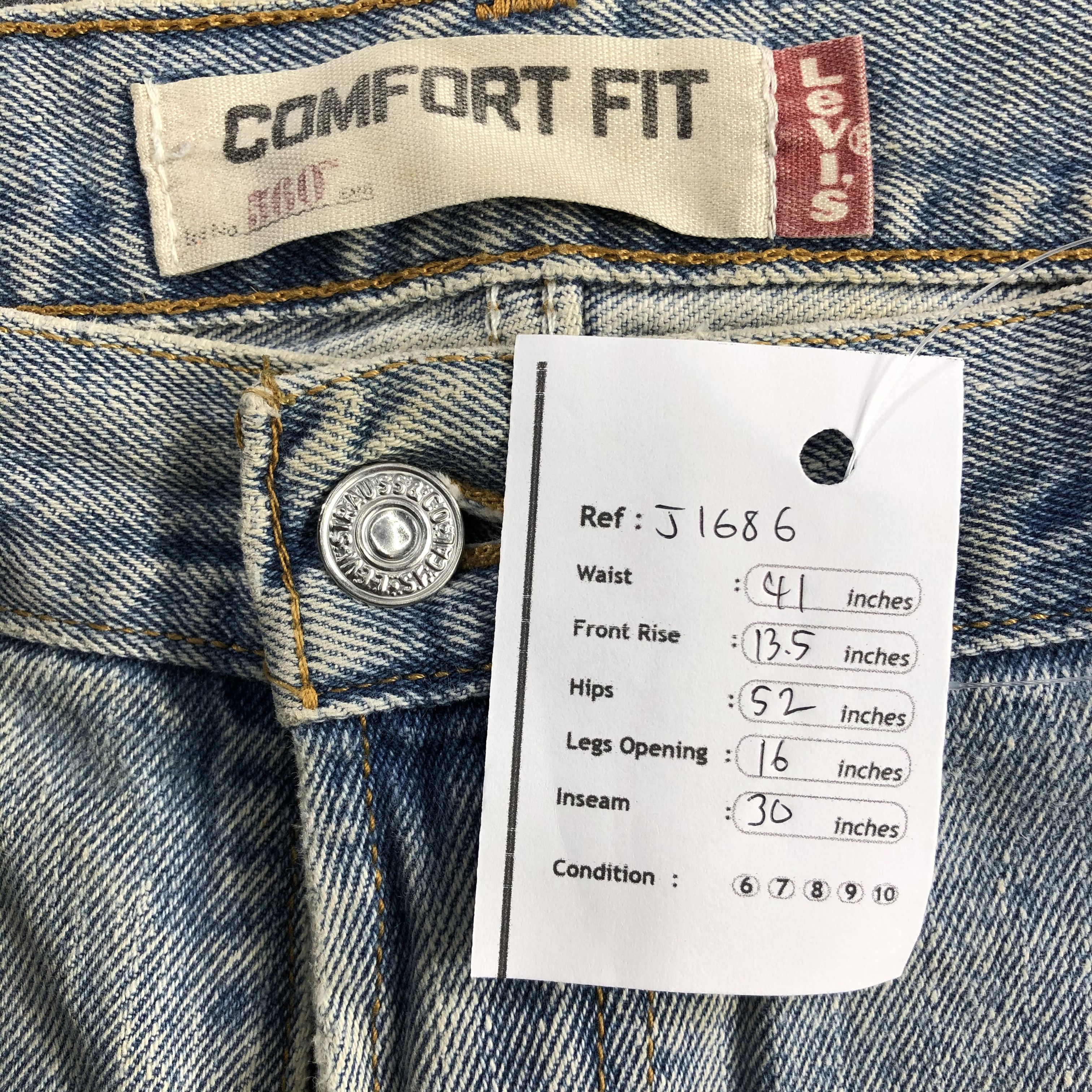 Levi's Vintage Light Wash Levis 560 Jeans-J1686 Size US 41 - 13 Thumbnail