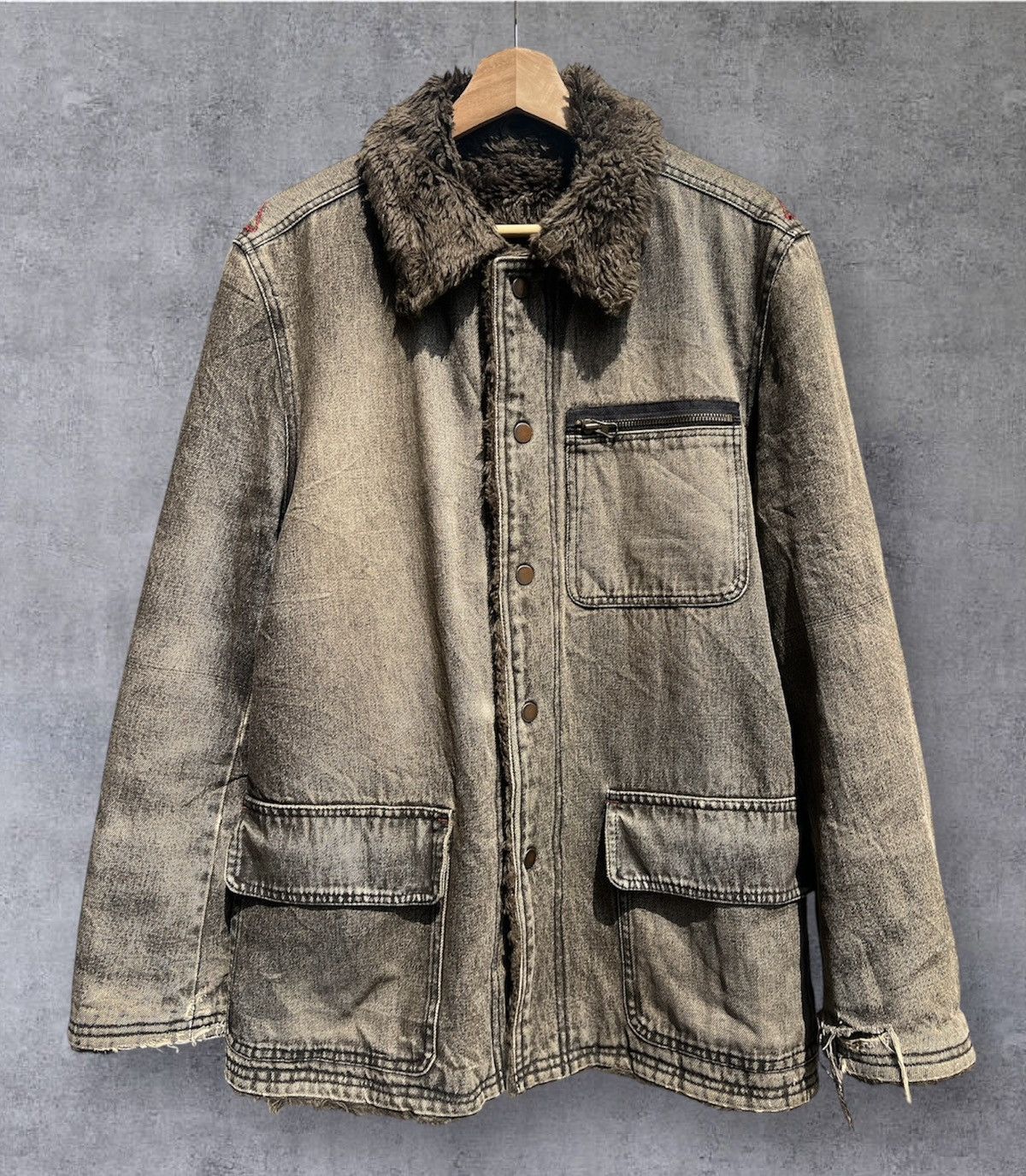 If Six Was Nine × Japanese Brand × PPFM VINTAGE PPFM SHERPA QUILTED LINED BUTTON UP JACKET Size US M / EU 48-50 / 2 - 1 Thumbnail