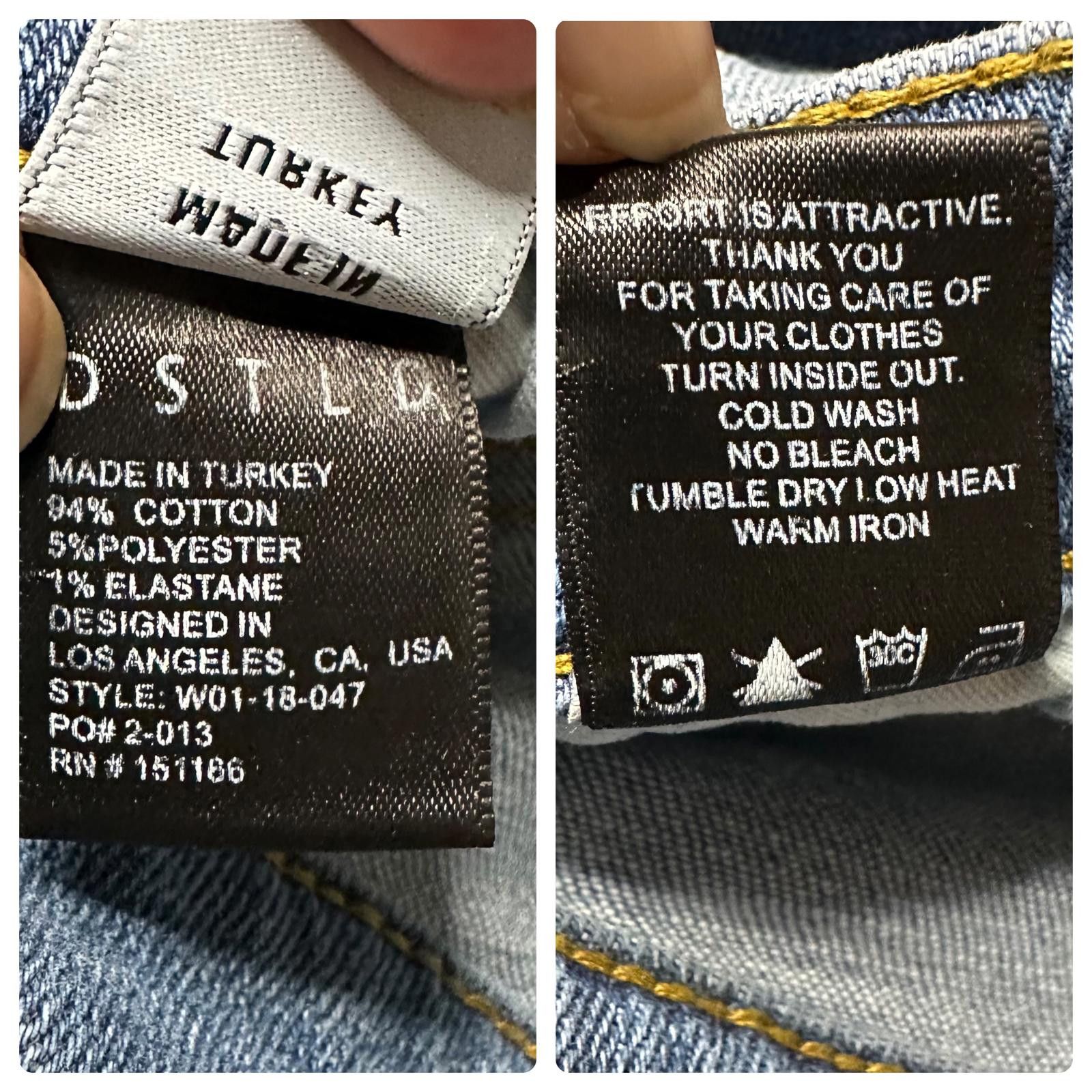 DSTLD × Designer DSTLD Boyfriend Jeans Women’s 28 Light Wash Blue Relaxed Fit Size 28" / US 6 / IT 42 - 8 Thumbnail