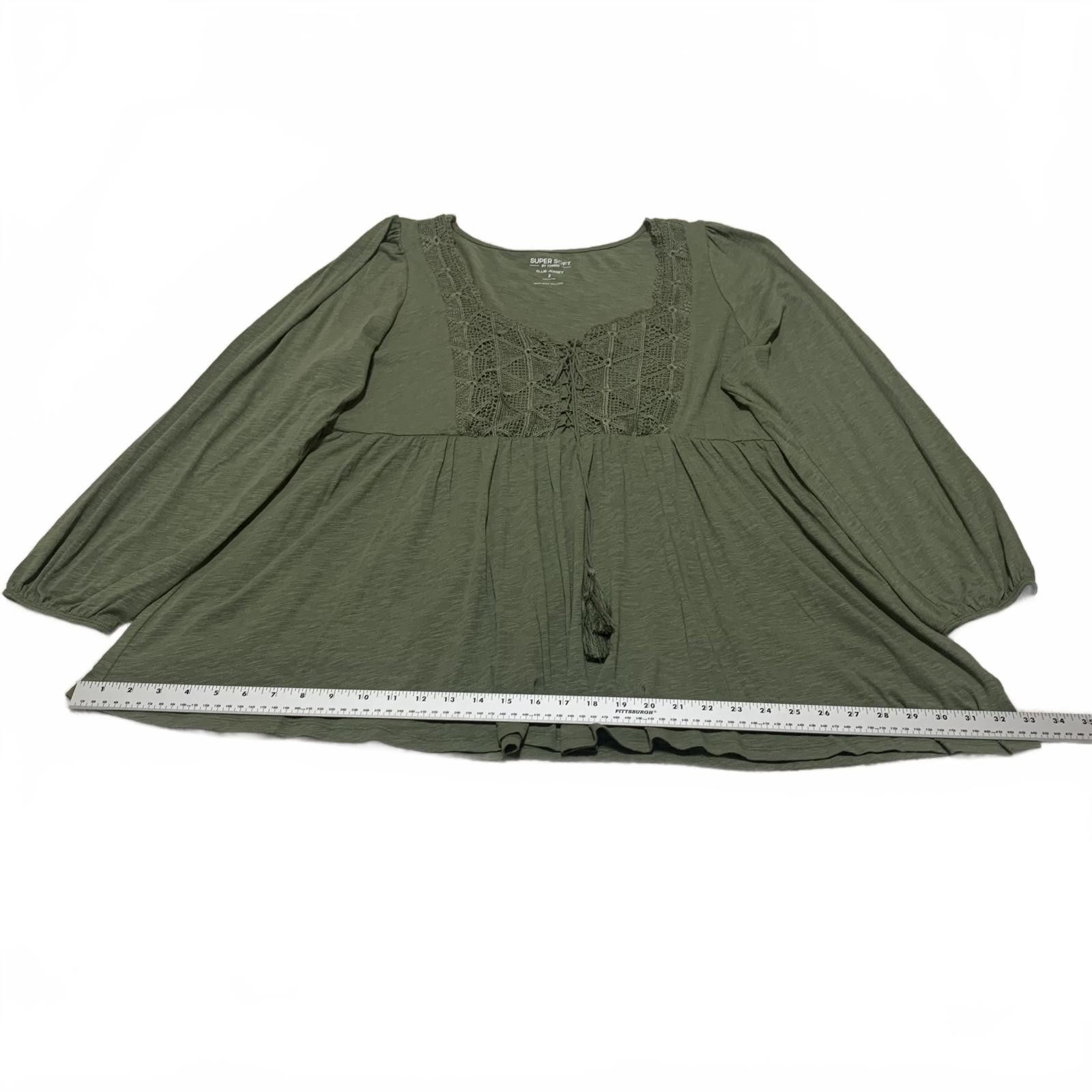 Other Torrid Super Soft Slub Jersey Women's Top Size 2 Olive Green Size XS / US 0-2 / IT 36-38 - 5 Thumbnail