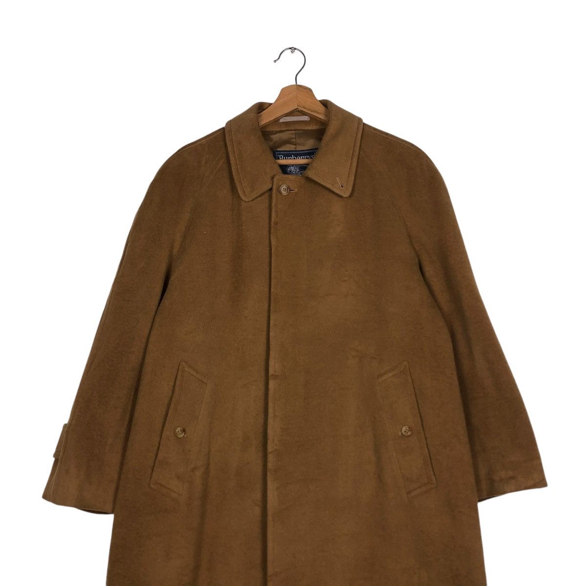 Burberry 🔥VINTAGE FLY WOOL HERRINGBONE LONG JACKET BURBERRYS Size US M / EU 48-50 / 2 - 6 Thumbnail