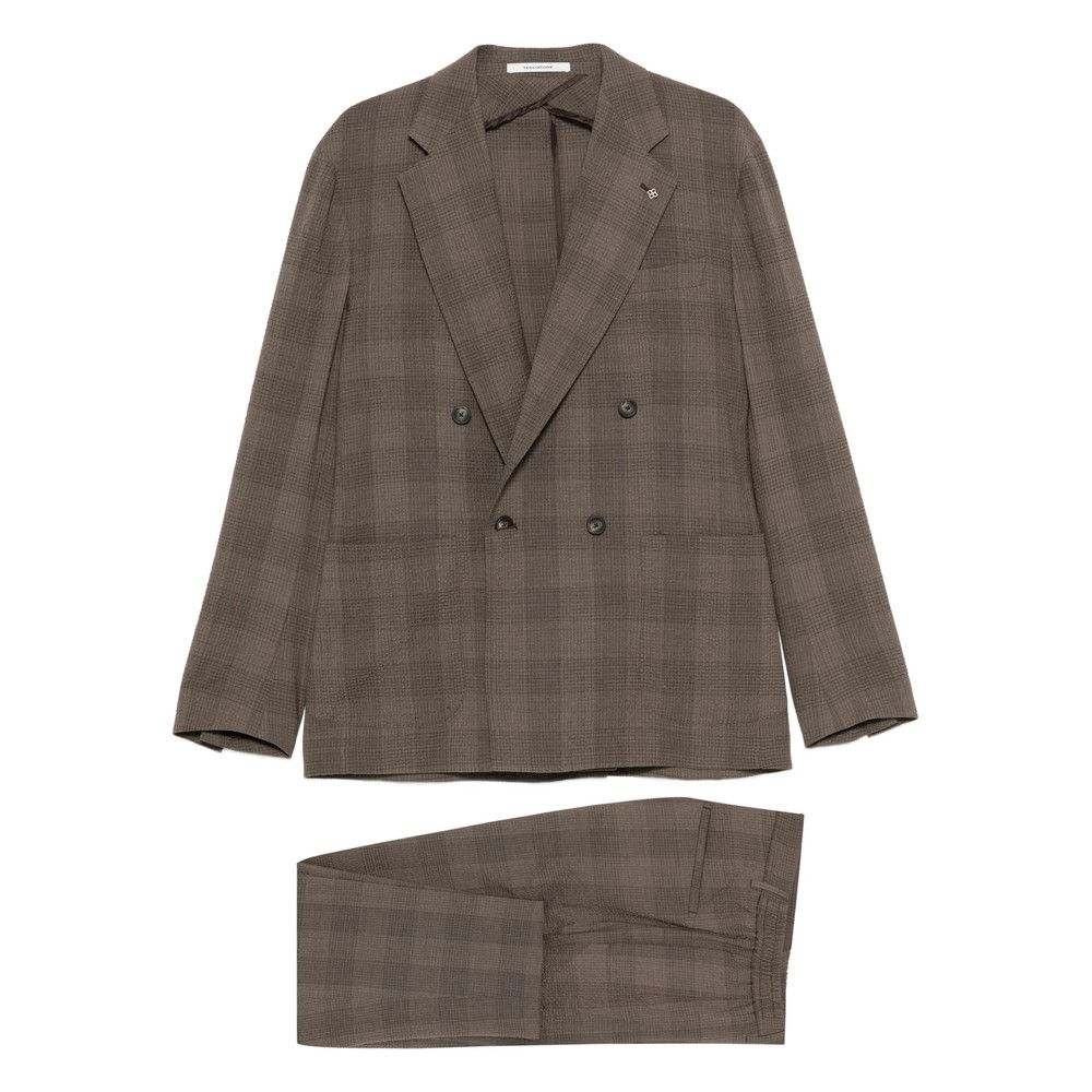 Tagliatore Tagliatore BROWN Suits - Double Breasted Suits Size US M / EU 48-50 / 2 - 1 Thumbnail
