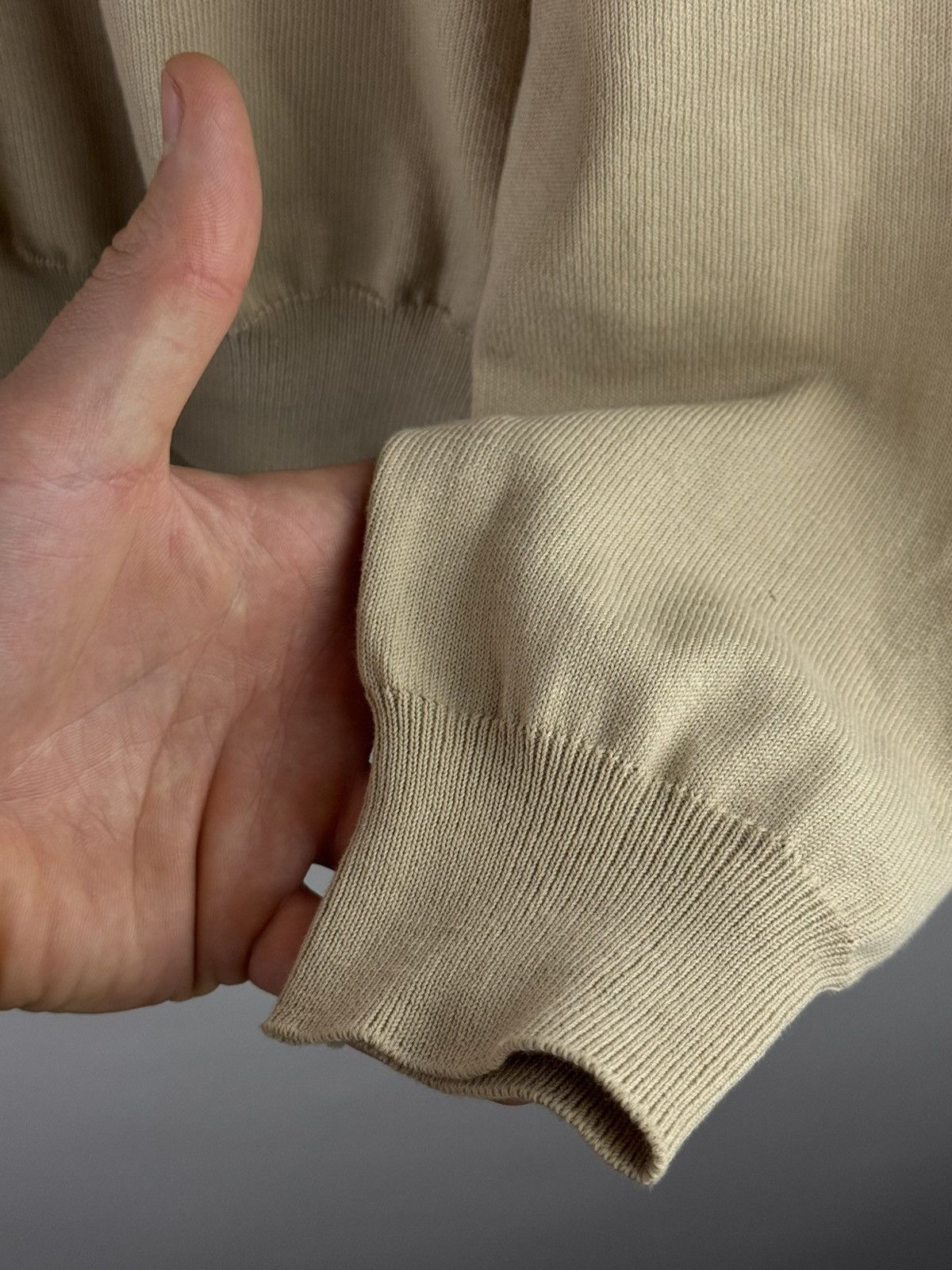 Maison Margiela Maison Margiela Beige Front Pocket Sweater Beige Size US M / EU 48-50 / 2 - 11 Thumbnail