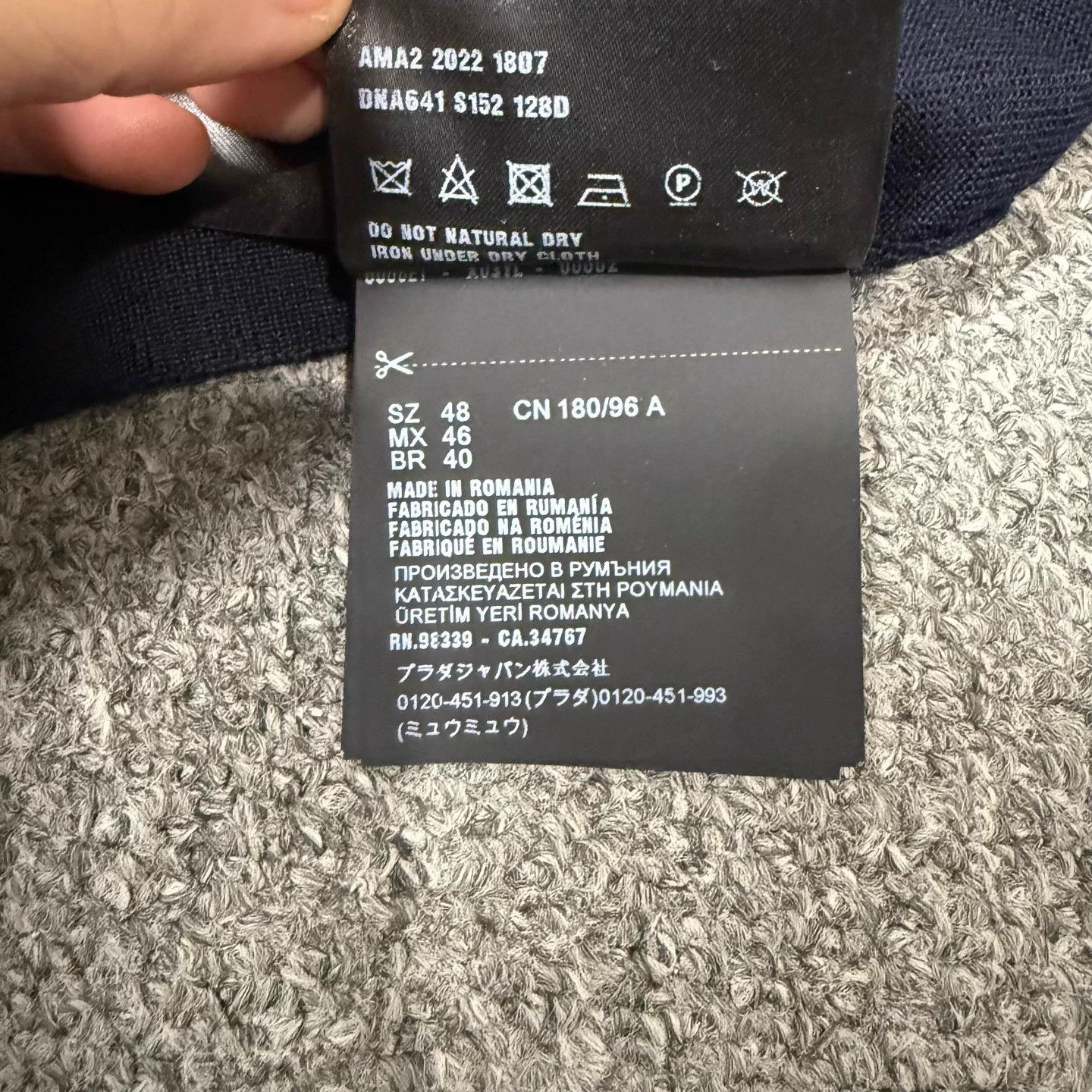 Prada Prada Navy Blue Wool Knit Sweater 48 Unused Size XL / US 12-14 / IT 48-50 - 5 Thumbnail