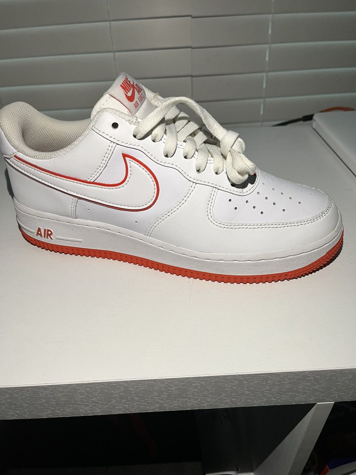 Nike Nike Air Force 1s Low ‘07 (White Picante Red) Size US 8.5 / EU 41-42 - 1 Thumbnail