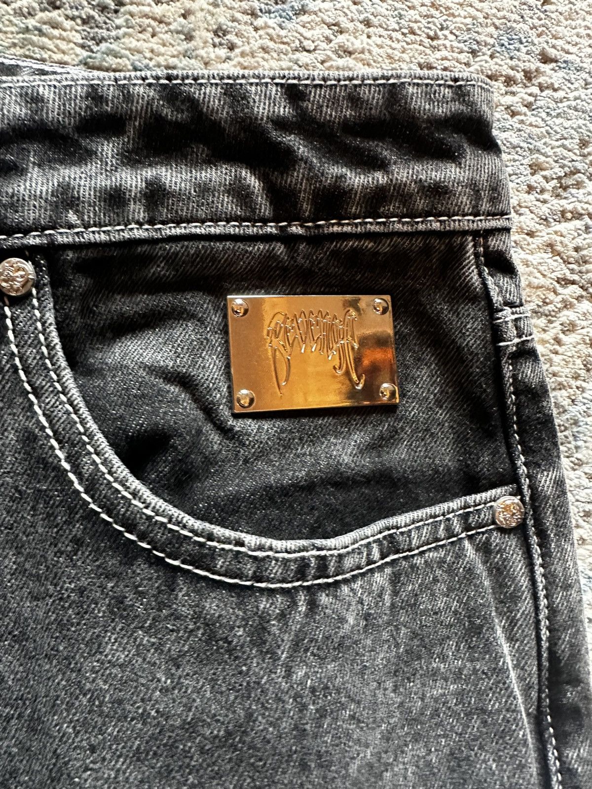 Revenge Revenge Cross Denim Black - 32 Size US 32 / EU 48 - 9 Thumbnail
