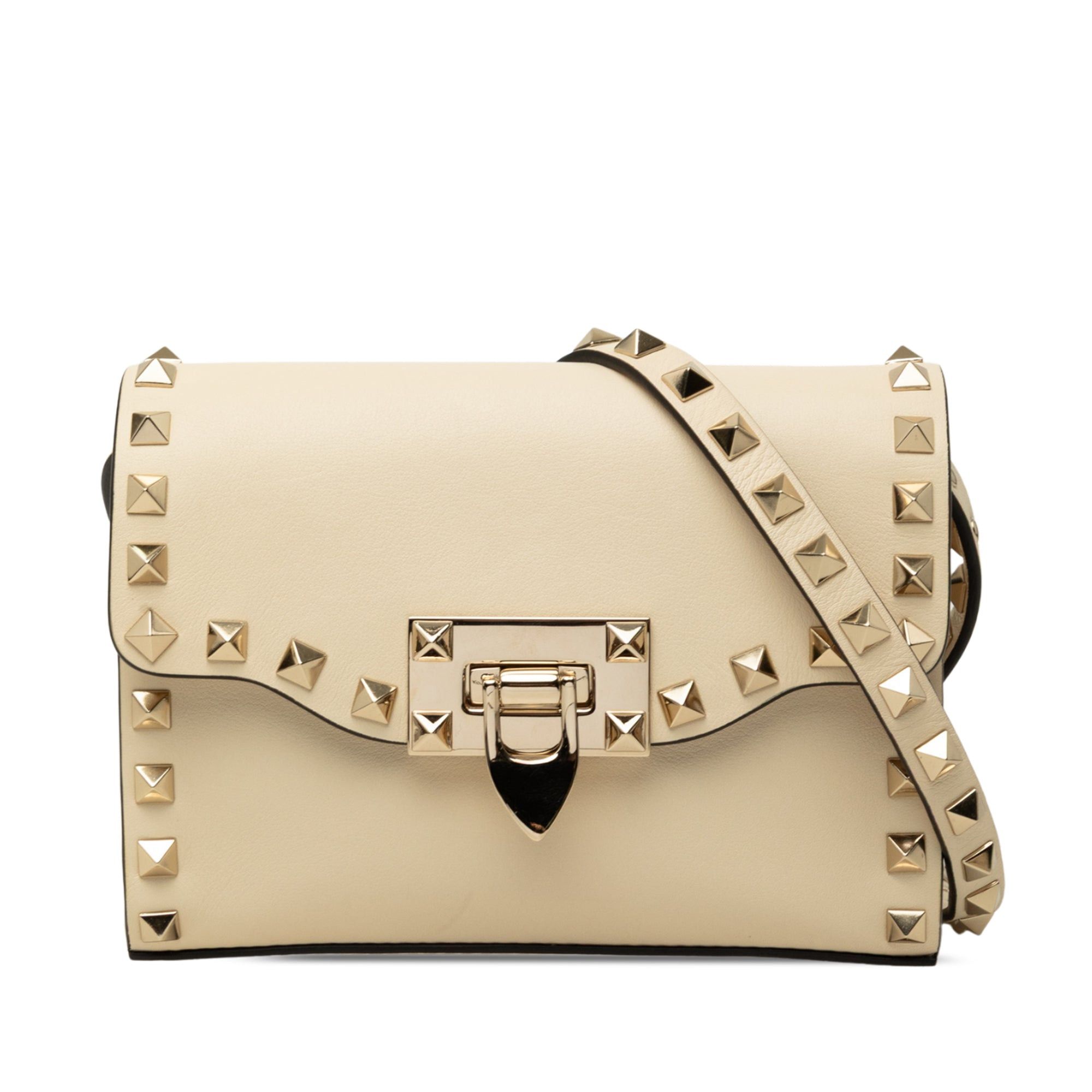 Valentino Leather Rockstud Flap Crossbody Size ONE SIZE - 1 Thumbnail