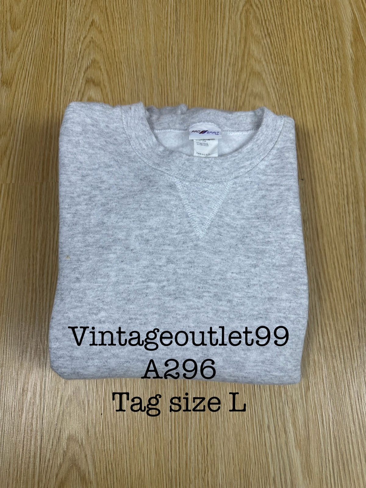 Vintage Vintage 90s Pro Spirit Blank Boxy Crewneck A296 Size US M / EU 48-50 / 2 - 11 Thumbnail