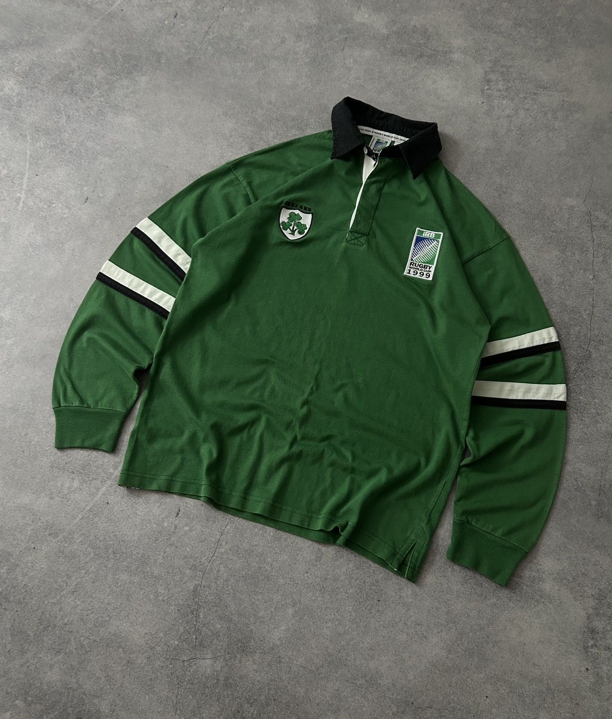 Rugby Ralph Lauren × Vintage Vintage Ireland Rugby World cup 1999 long-sleeved mens Size US S / EU 44-46 / 1 - 1 Thumbnail