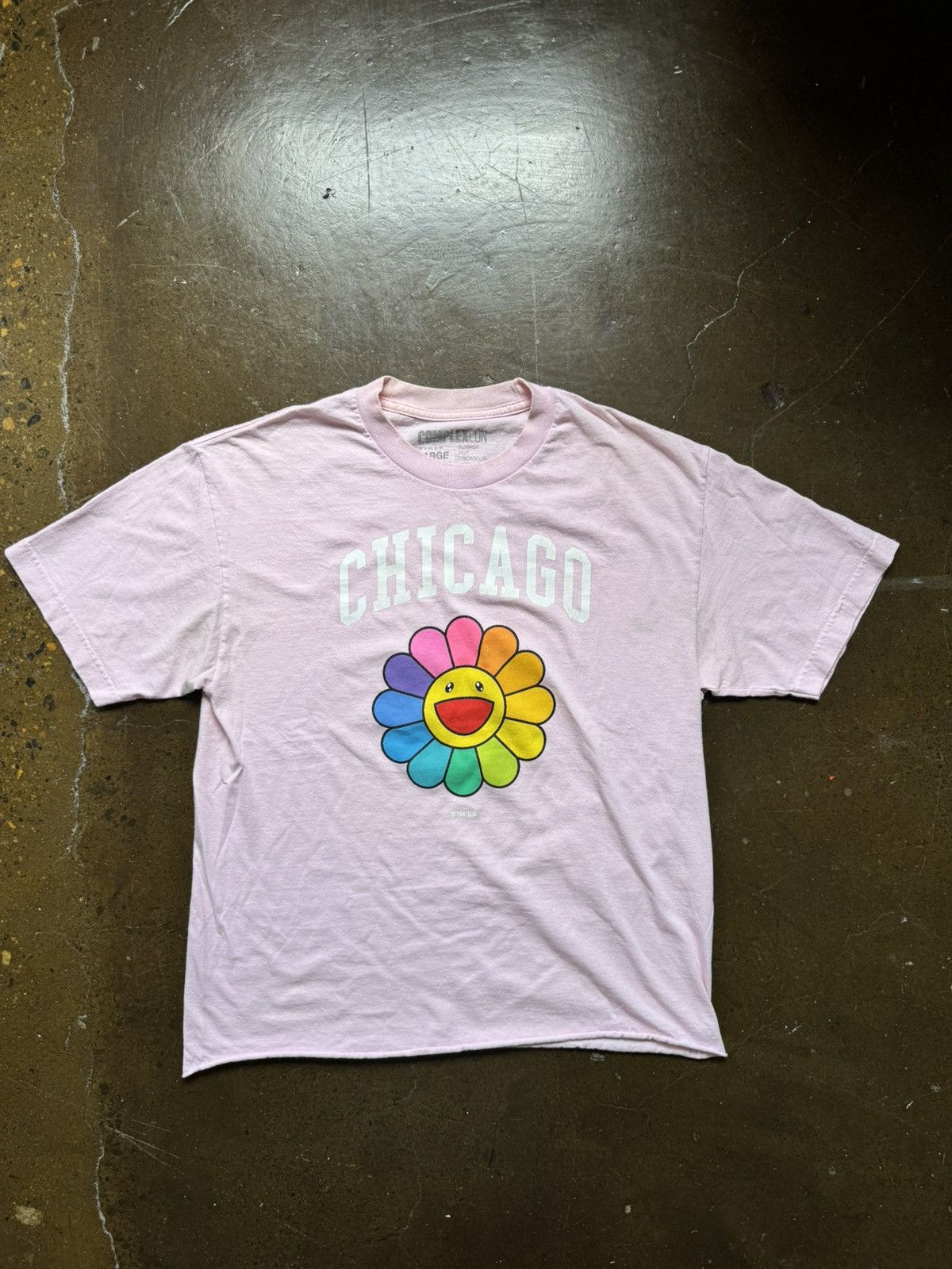 Complex × Takashi Murakami Takashi Murakami Chicago Complexcon Flower T shirt Pink Size US L / EU 52-54 / 3 - 1 Thumbnail