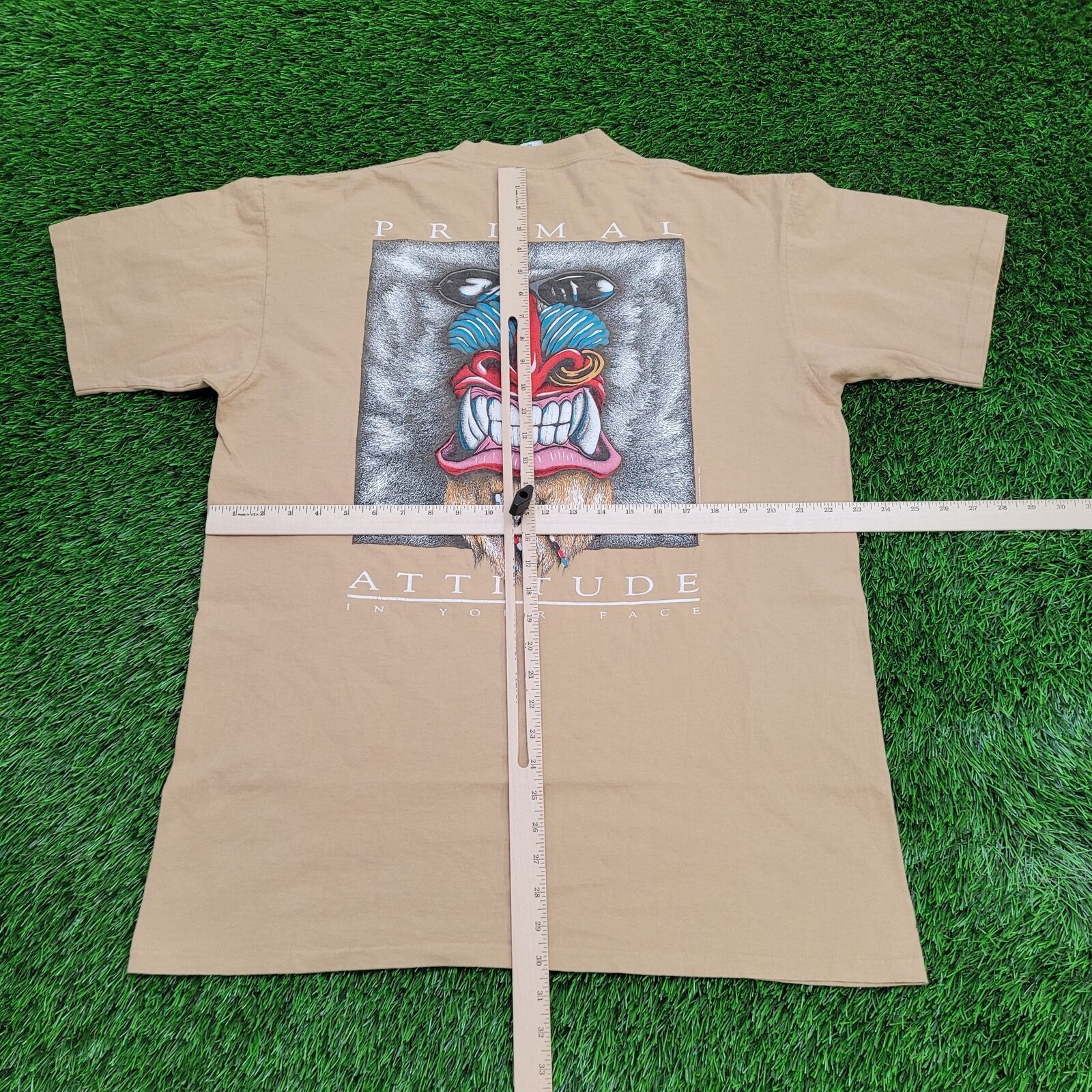 Other VTG Primal Attitude Rasta Baboon Shirt XL 23x30 USA 90s Size US XL / EU 56 / 4 - 12 Thumbnail