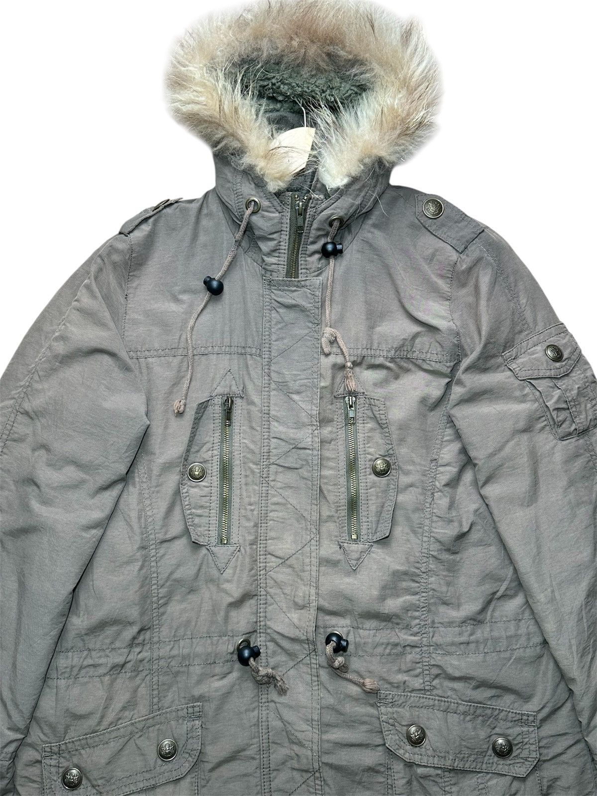 Japanese Brand 🔥sale🔥Sorridere Fur Hood Parka Jacket Size US L / EU 52-54 / 3 - 3 Thumbnail