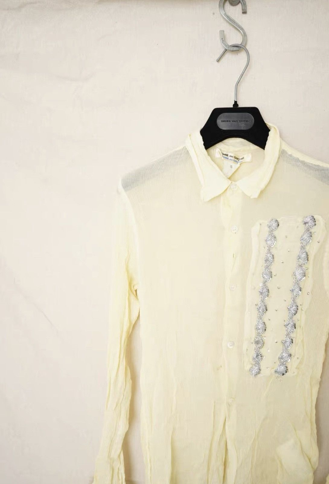 Comme des Garcons Comme des Garçons Pleated Long Sleeve Sequin Shirt Size US S / EU 44-46 / 1 - 4 Thumbnail
