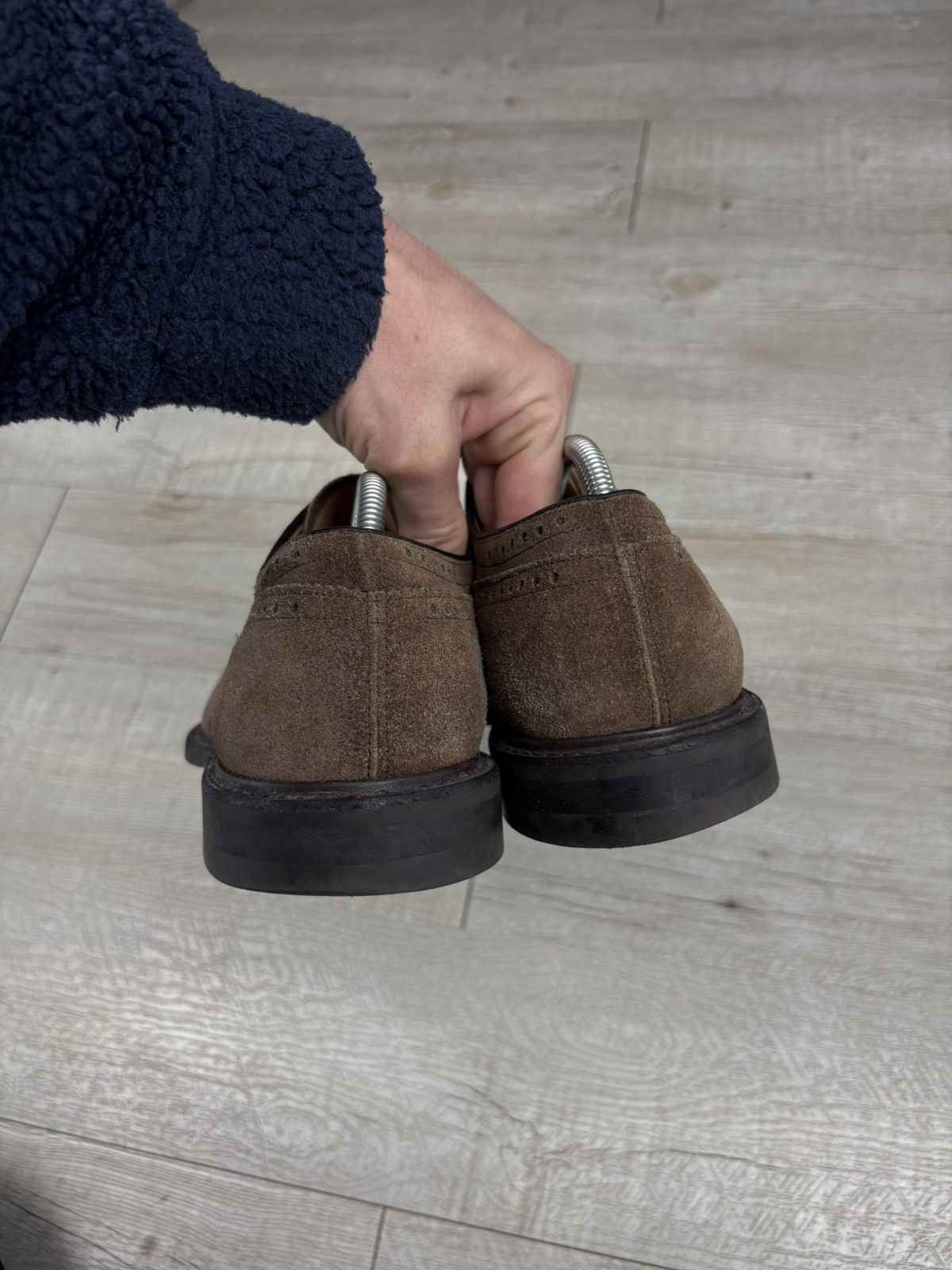 Church's Rare Luxury Church's Hand Made Suede Brogue Leather Derby Kingdom Shoes Sneakers Size US 12 / EU 45 - 14 Thumbnail